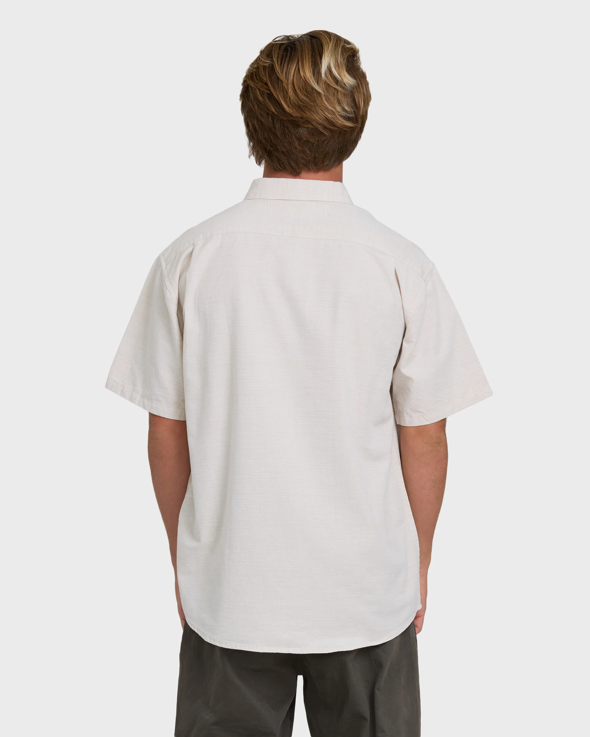 All Day Short Sleeve Woven Shirt - Khaki