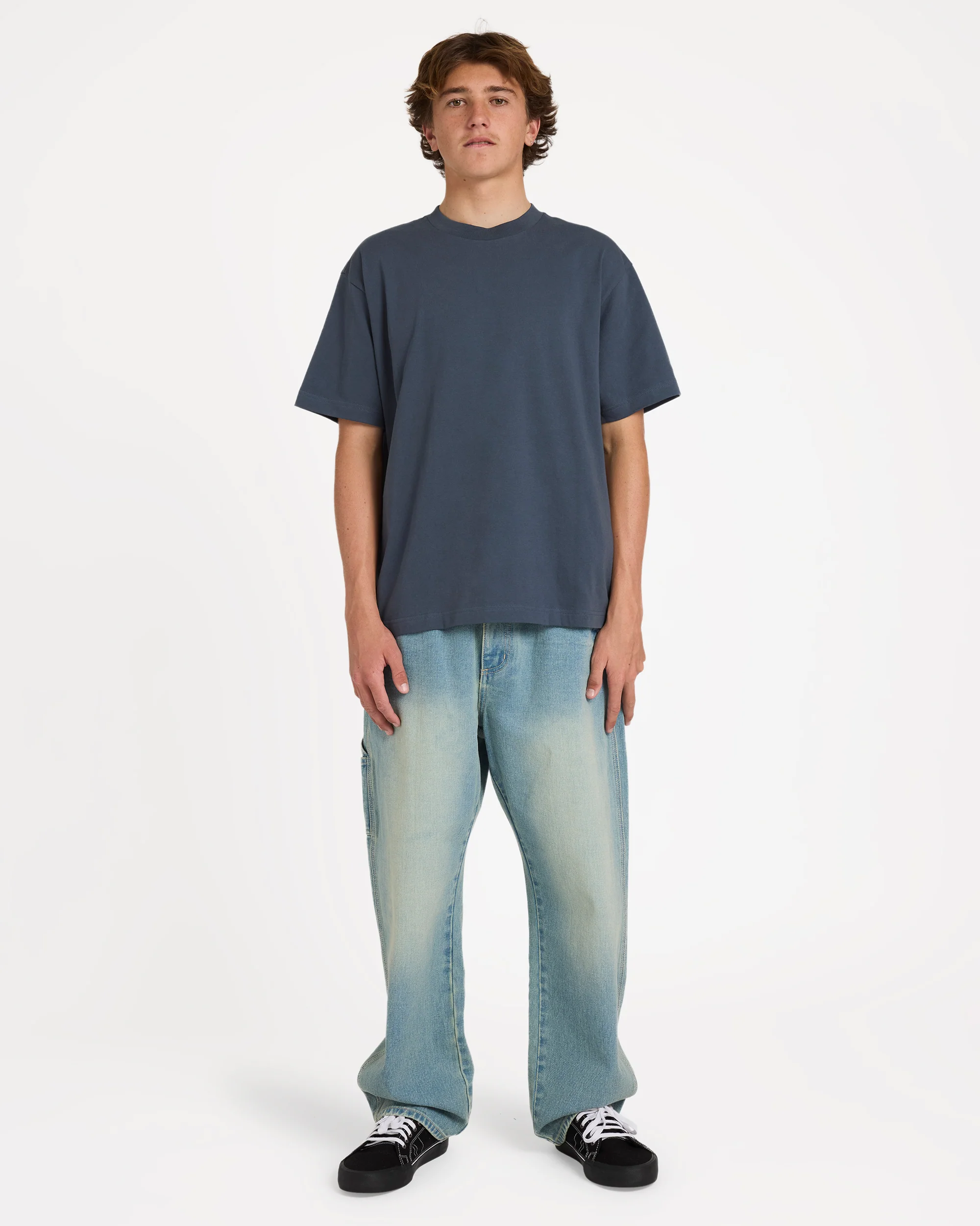 Arch Up Short Sleeve Knit T-Shirt - Charcoal