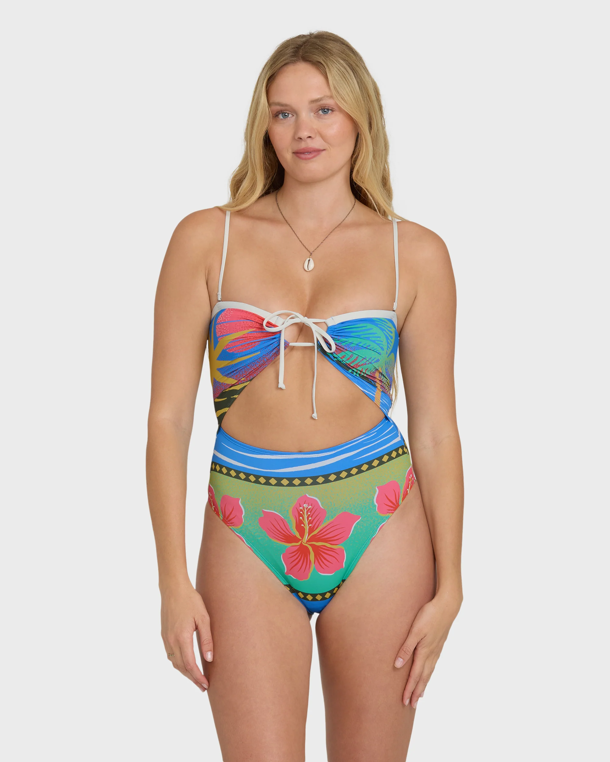 Midnight Tropics Andrew Hawaii Swimsuit - True Blue