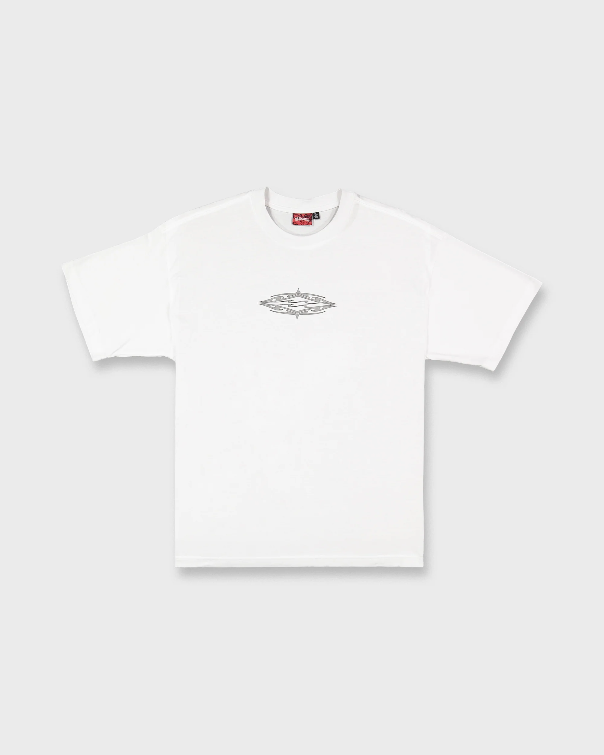 Tribal Diamonds Short Sleeve Knit T-Shirt - White