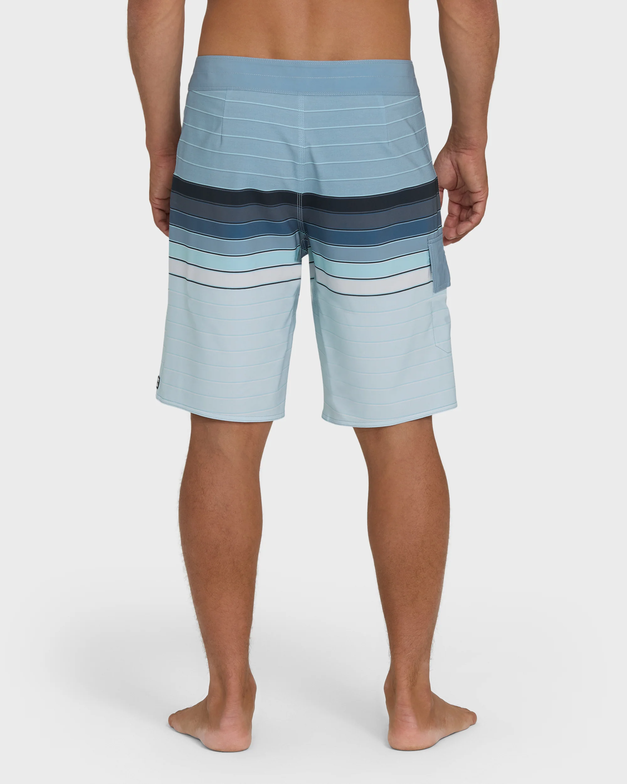All Day Stripe Pro Performance 20" Boardshorts - Blue Fog