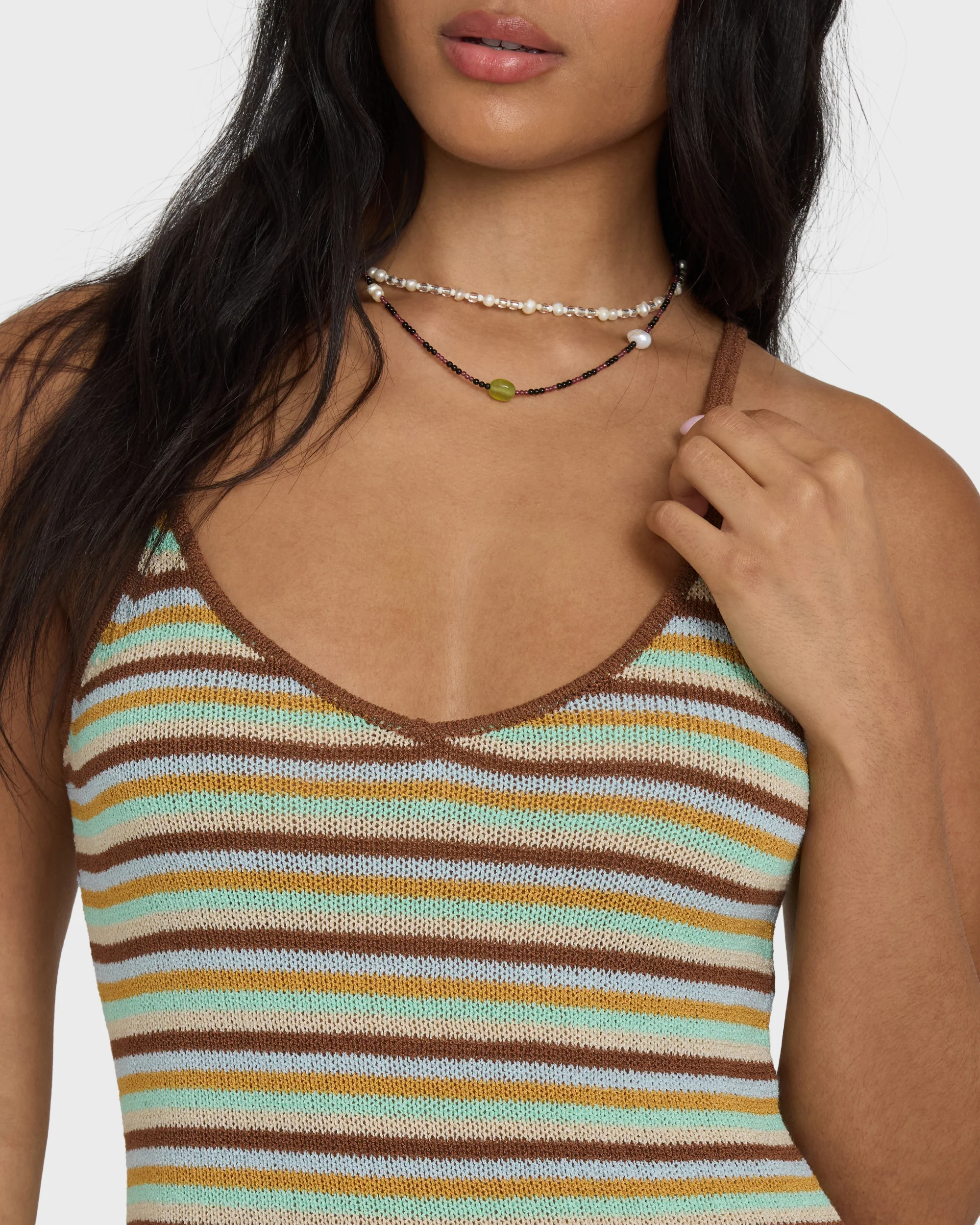 Summer Sun Mini Dress - Brown Stone