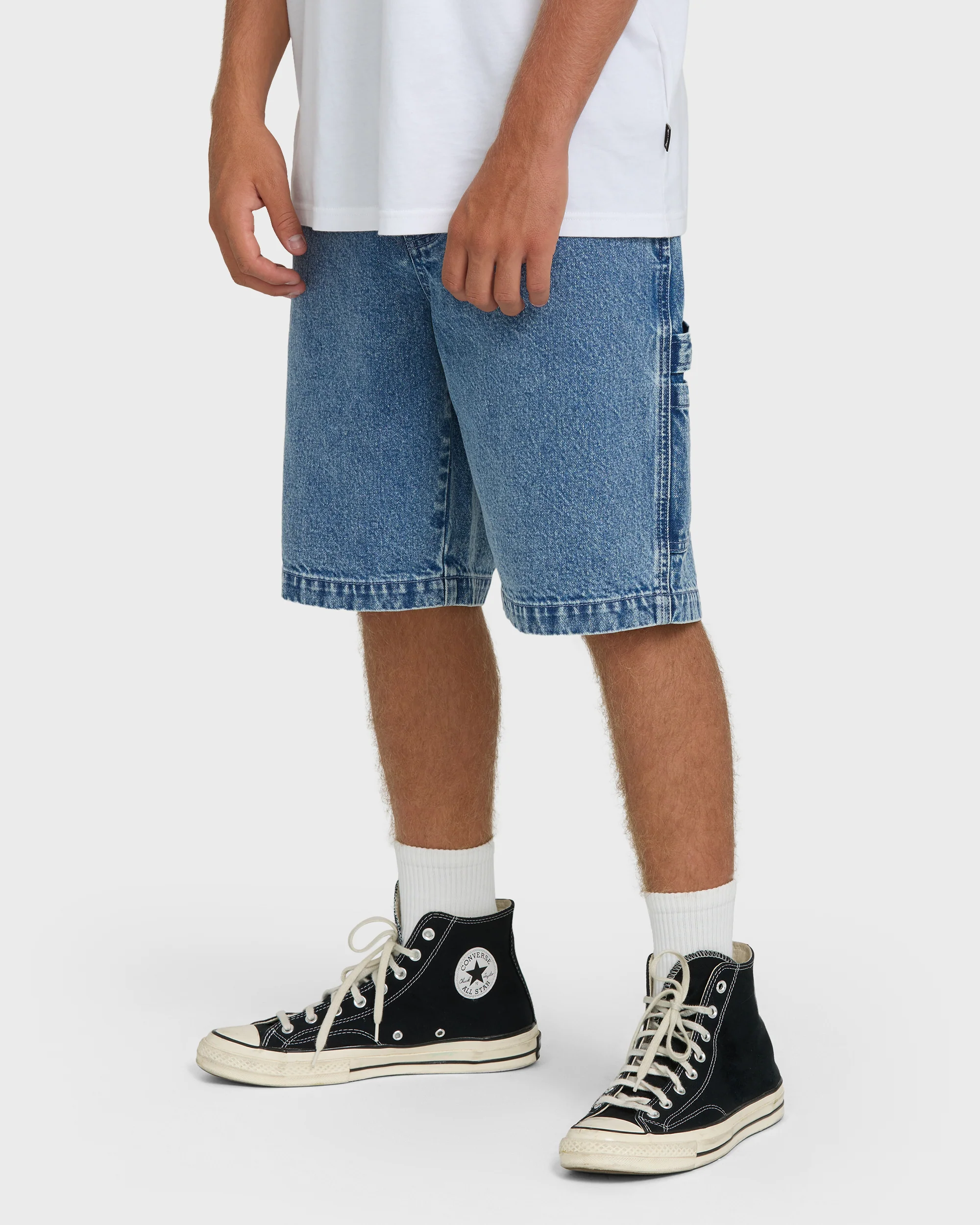 559-bad-dog-22-denim-shorts-faded-denim-3.webp Bad Dog 22" Denim Shorts - Faded Denim