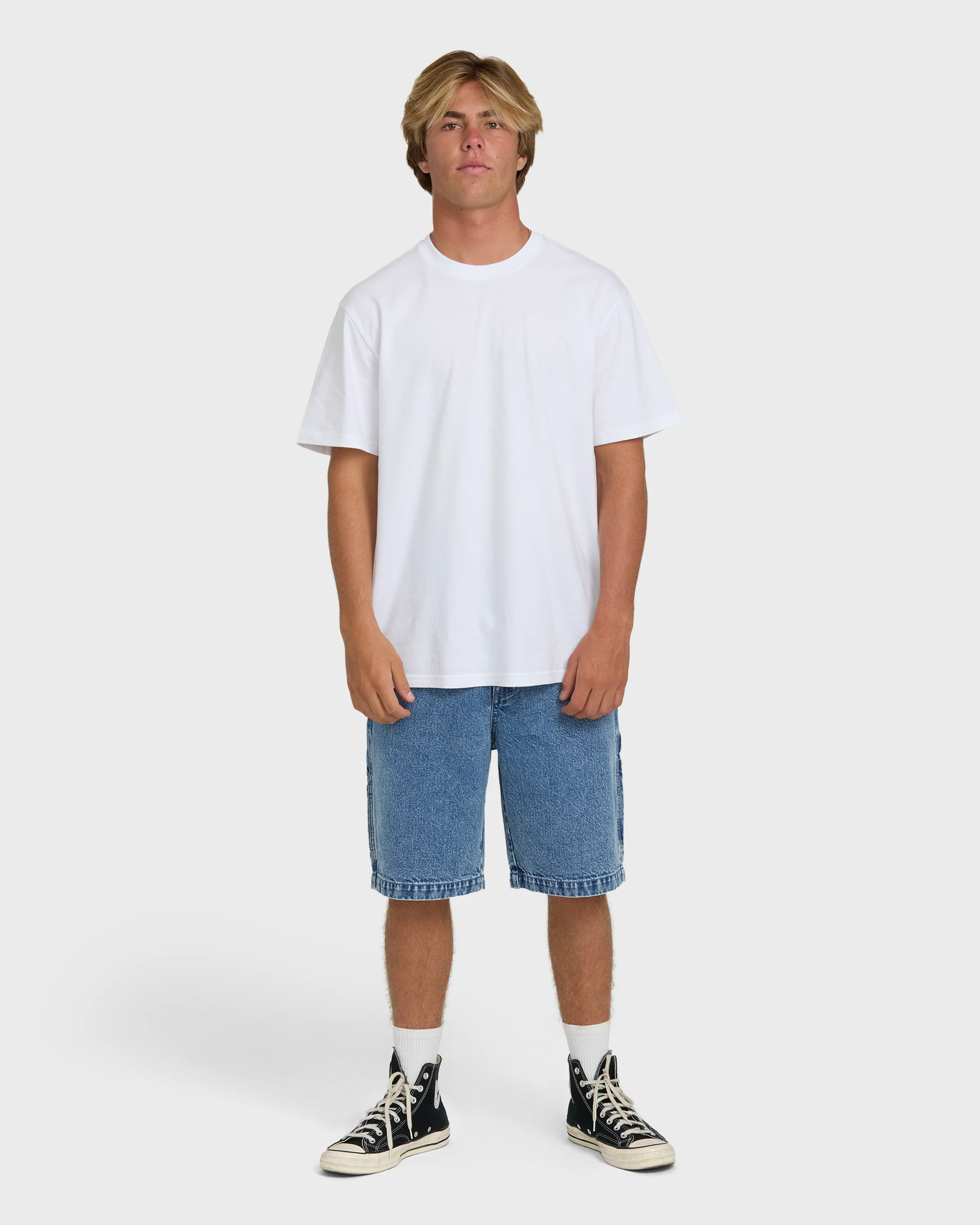 559-bad-dog-22-denim-shorts-faded-denim-4.webp Bad Dog 22" Denim Shorts - Faded Denim