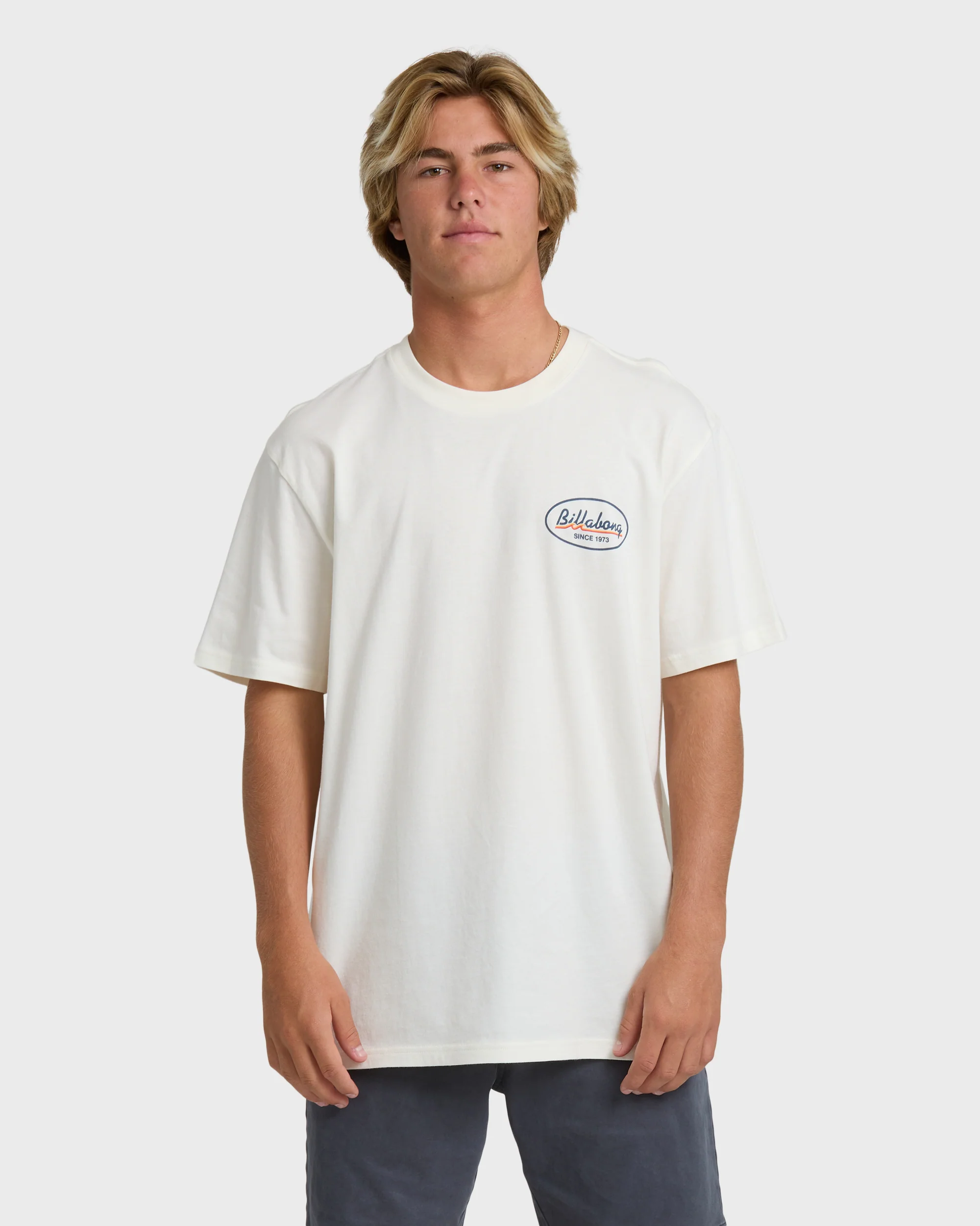 5701-runner-premium-short-sleeve-t-shirt-off-white-1.webp Runner Premium Short Sleeve T-Shirt - Off White