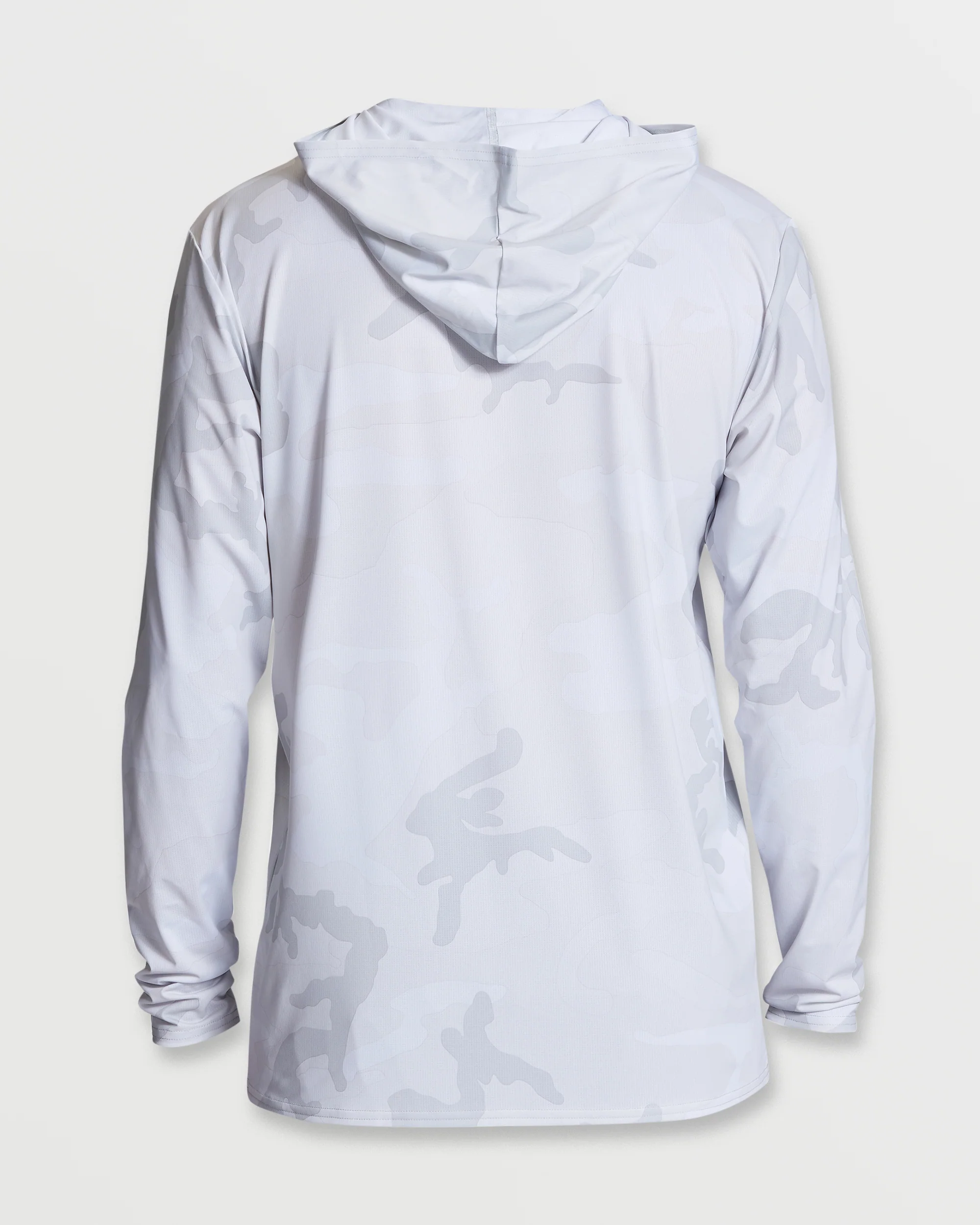 Arch Mesh Long Sleeve Hooded Surf Tee - White Camo
