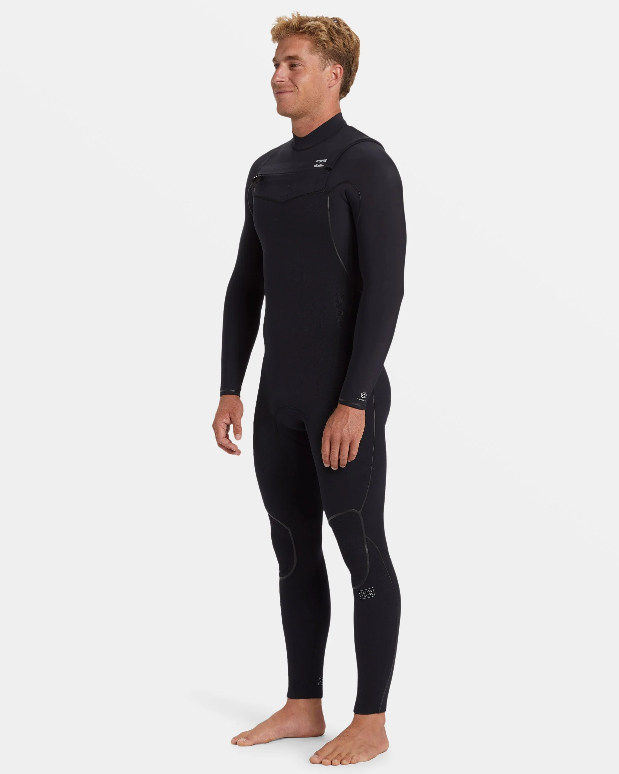 3/2mm Furnace Natural Upcycler GBS Chest Zip Wetsuit - Black