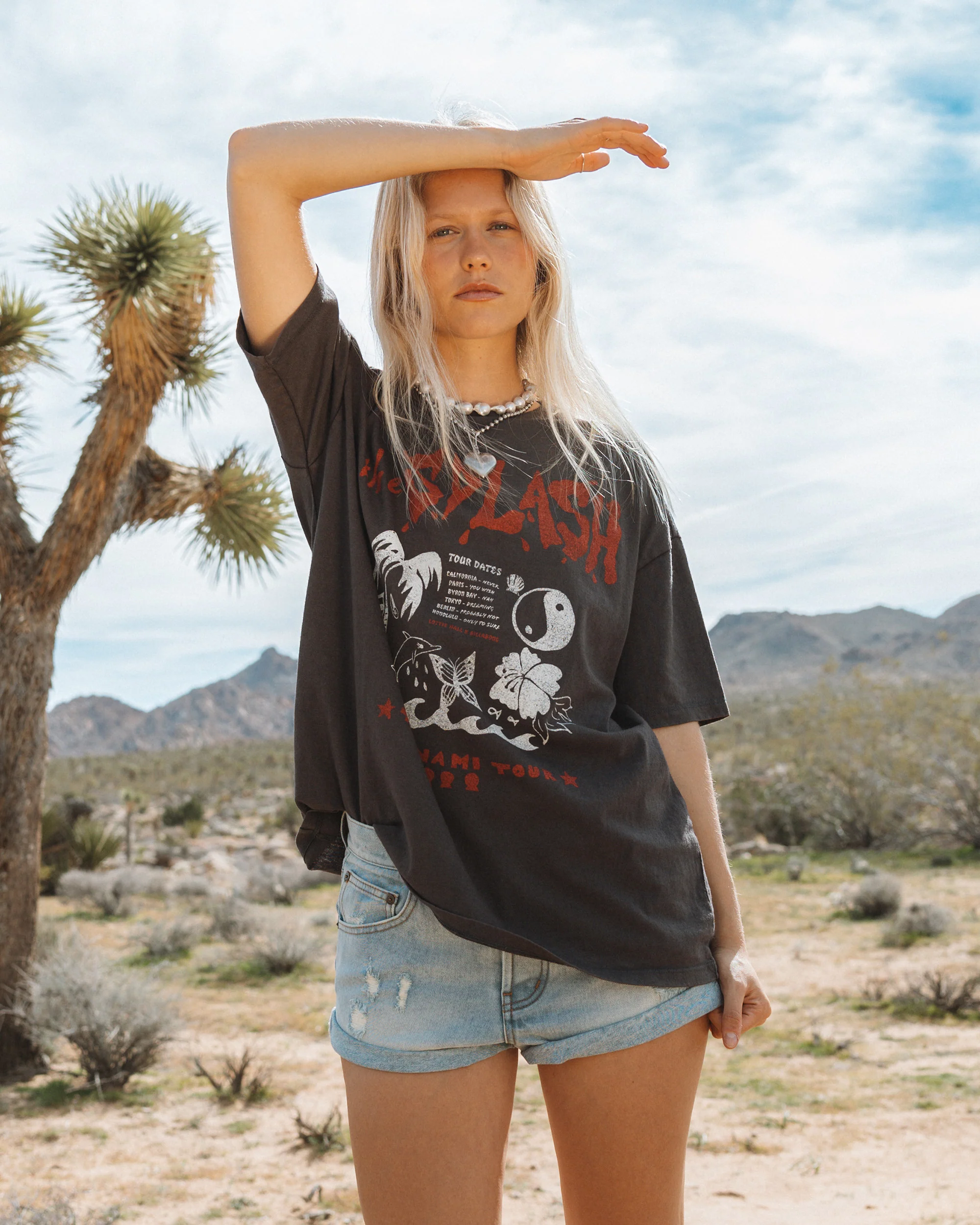 Lottie Hall Short Sleeve T-Shirt - Off Black