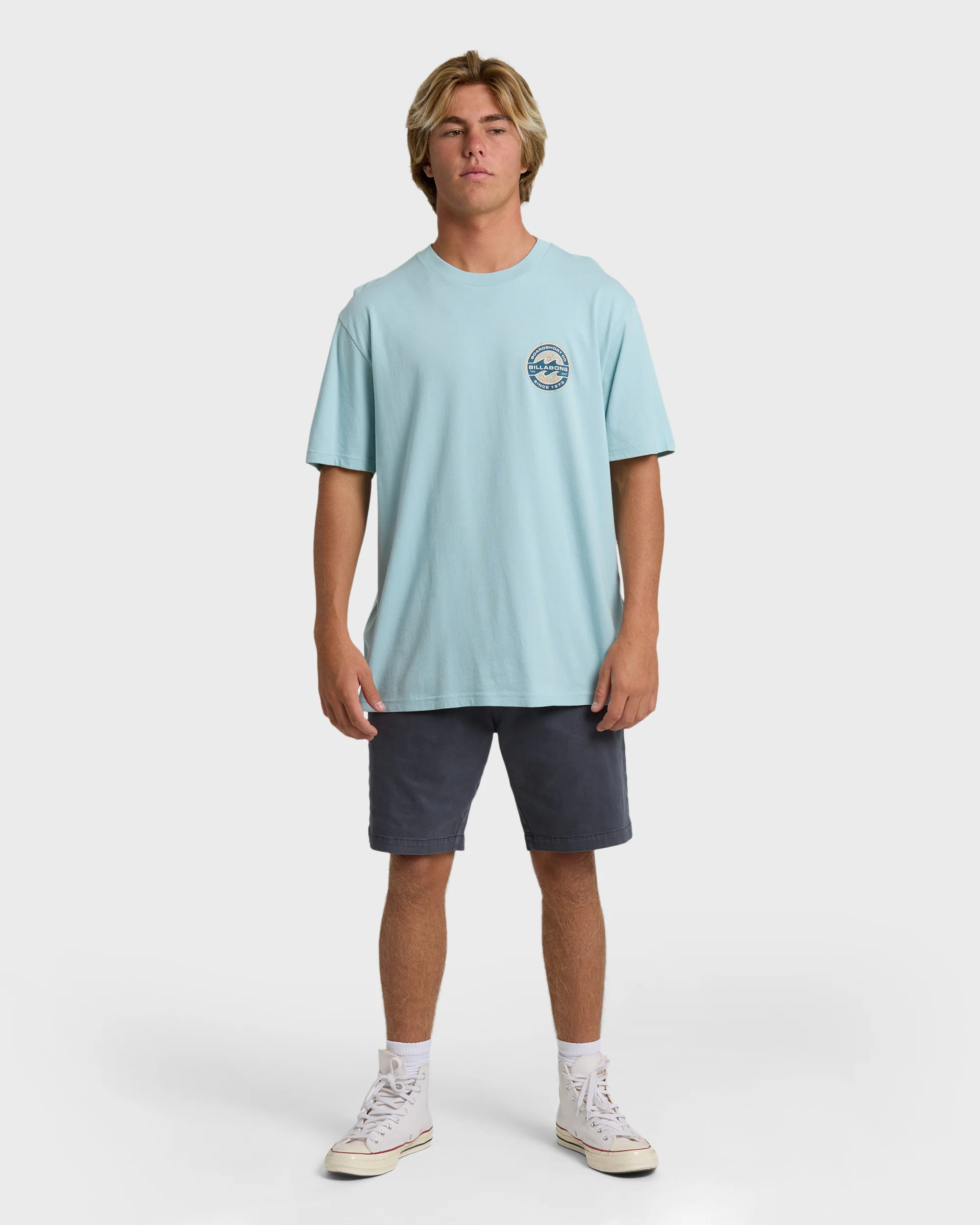 Hollow Premium Short Sleeve T-Shirt - Dusty Blue