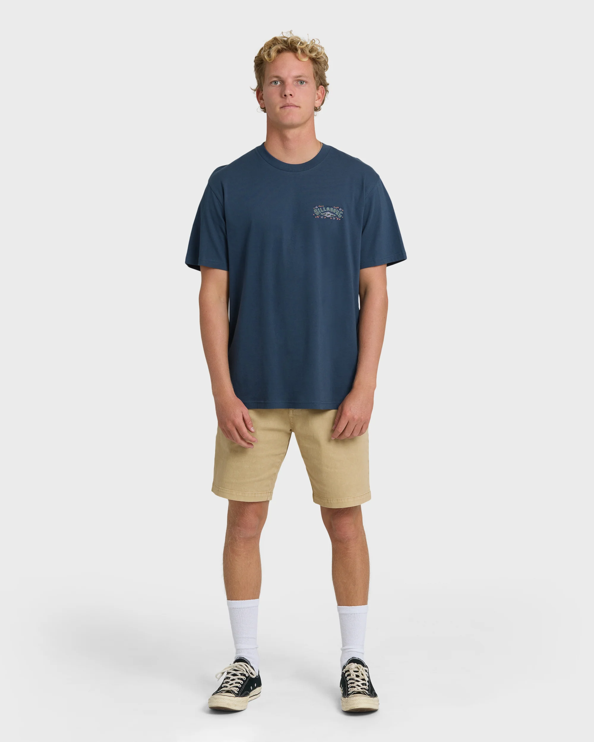 Heritage Arch Premium Short Sleeve T-Shirt - Dark Denim