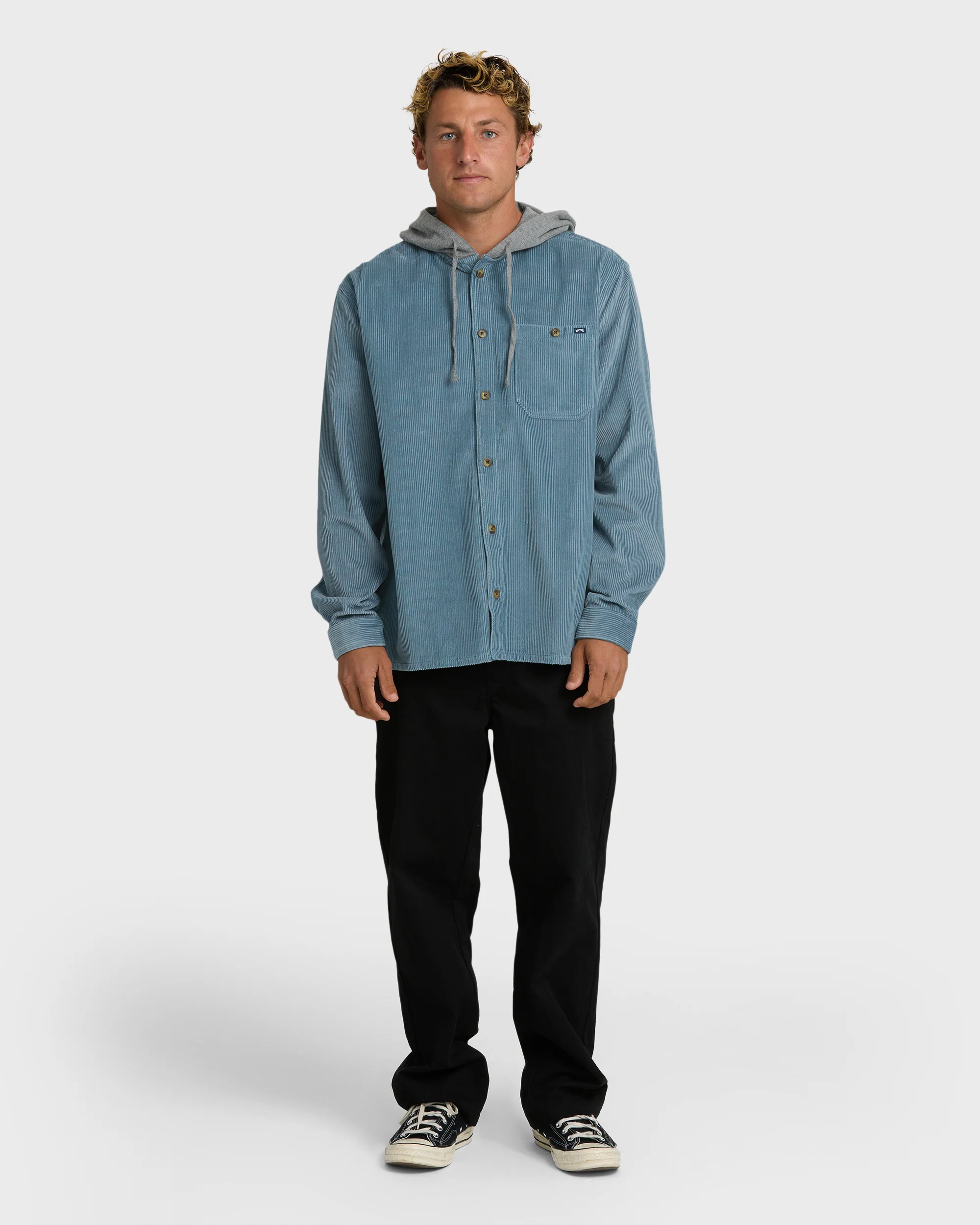 Baja Long Sleeve Shirt - Blue Fog