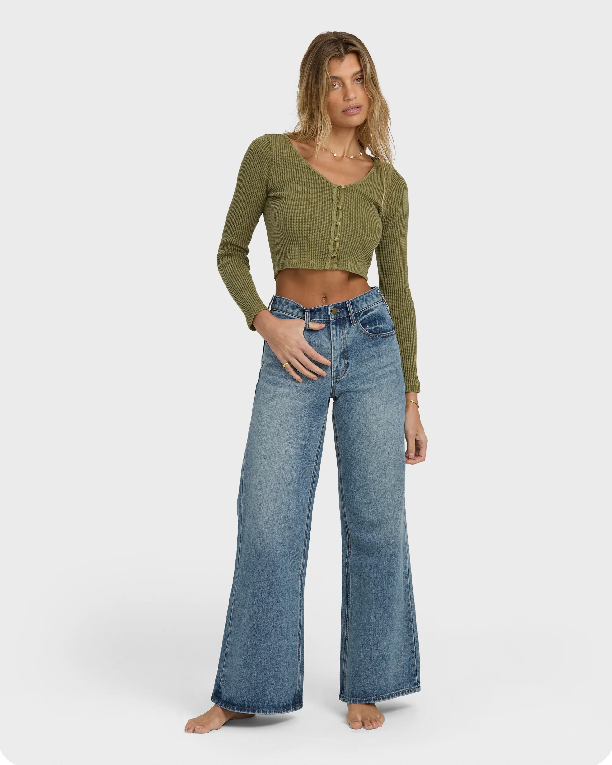 6263-free-fall-high-waist-denim-flare-pants-atlantic-deep-1.webp Free Fall High-Waist Denim Flare Pants - Atlantic Deep