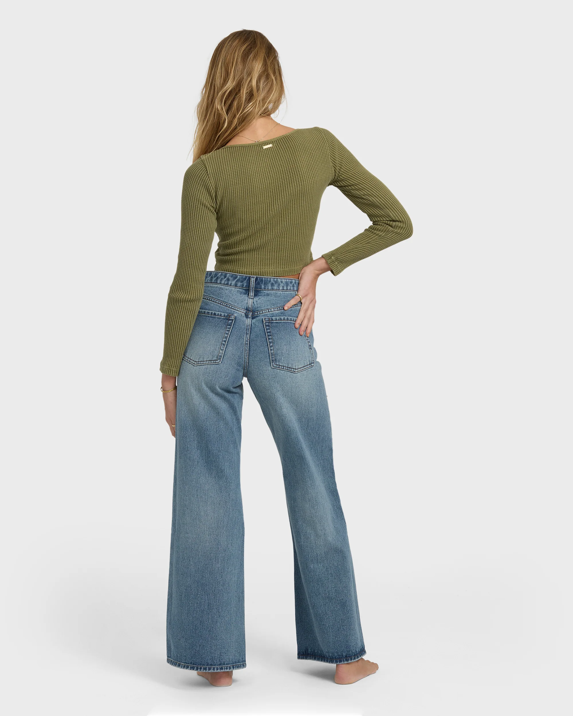 6263-free-fall-high-waist-denim-flare-pants-atlantic-deep-3.webp Free Fall High-Waist Denim Flare Pants - Atlantic Deep