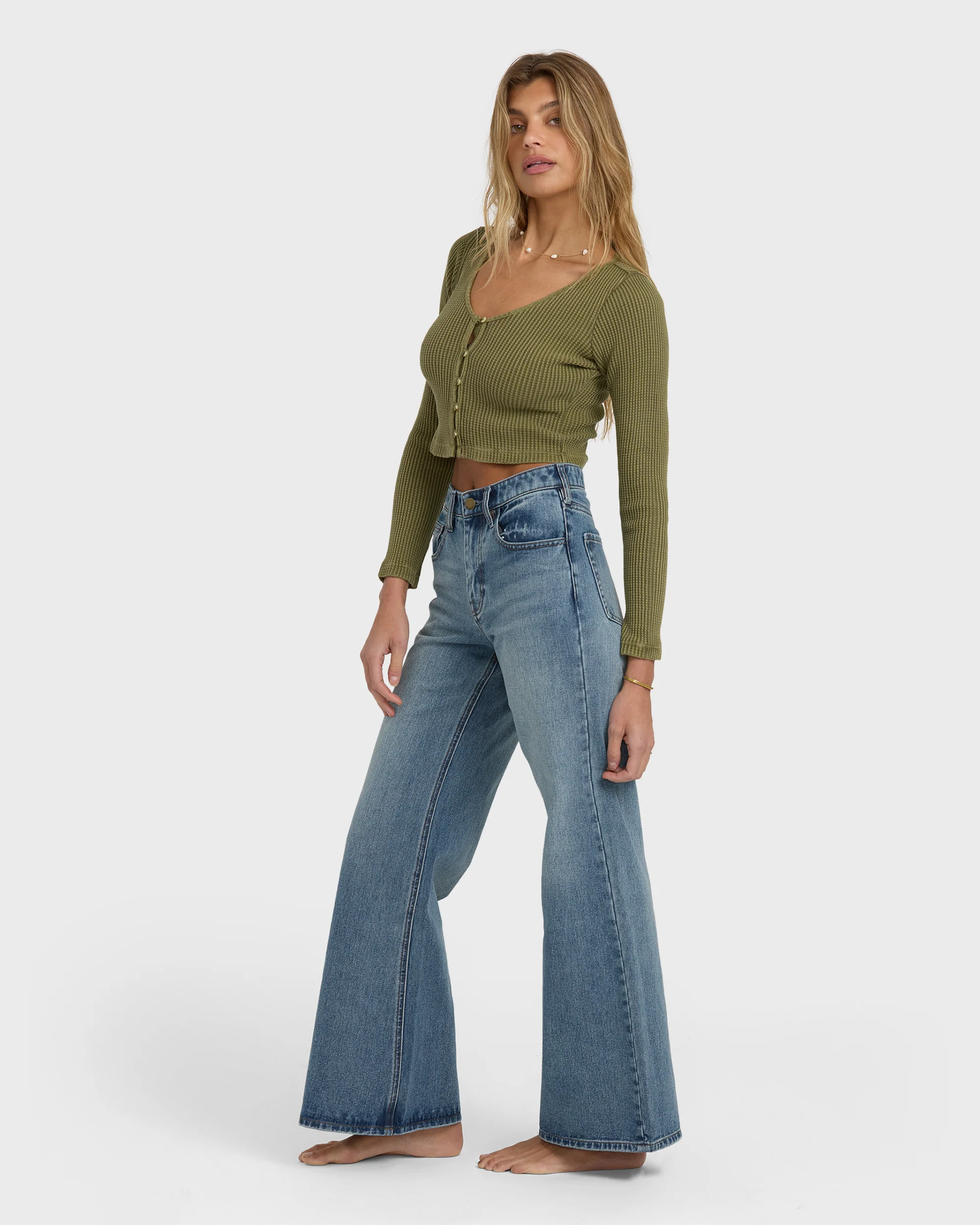 6263-free-fall-high-waist-denim-flare-pants-atlantic-deep-4.webp Free Fall High-Waist Denim Flare Pants - Atlantic Deep