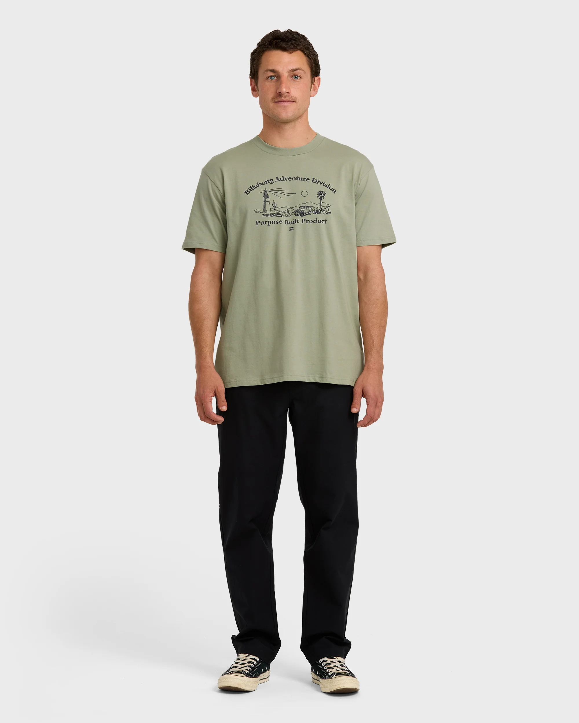 A/Div Scenic Route Short Sleeve T-Shirt - Seagrass