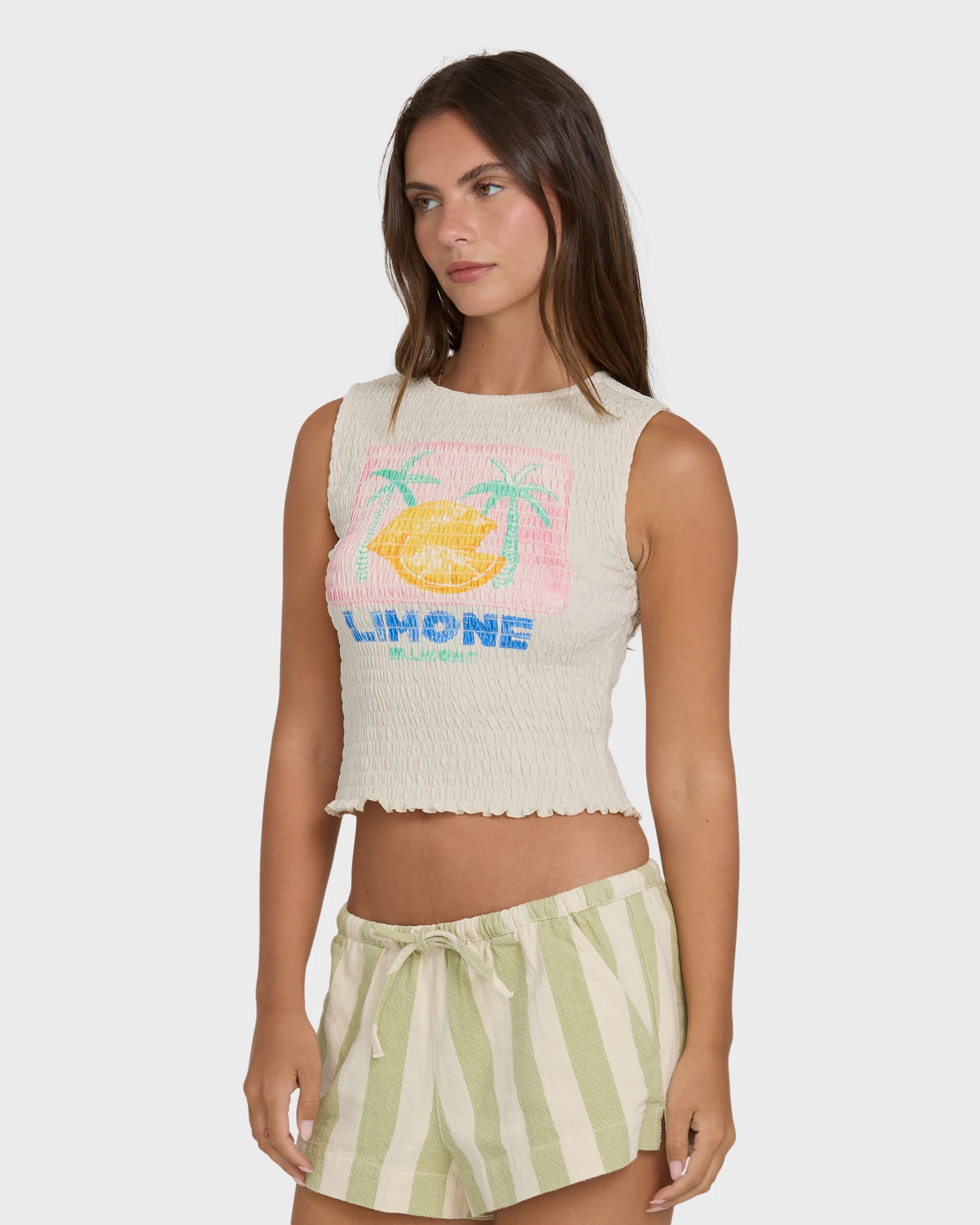 Club Beach Tank Top - White Cap