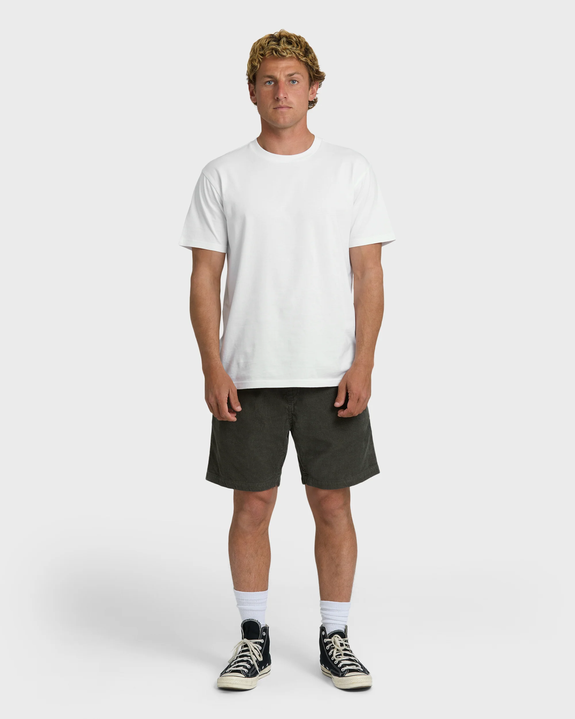 Larry Layback 19" Cord Shorts - Dark Gray