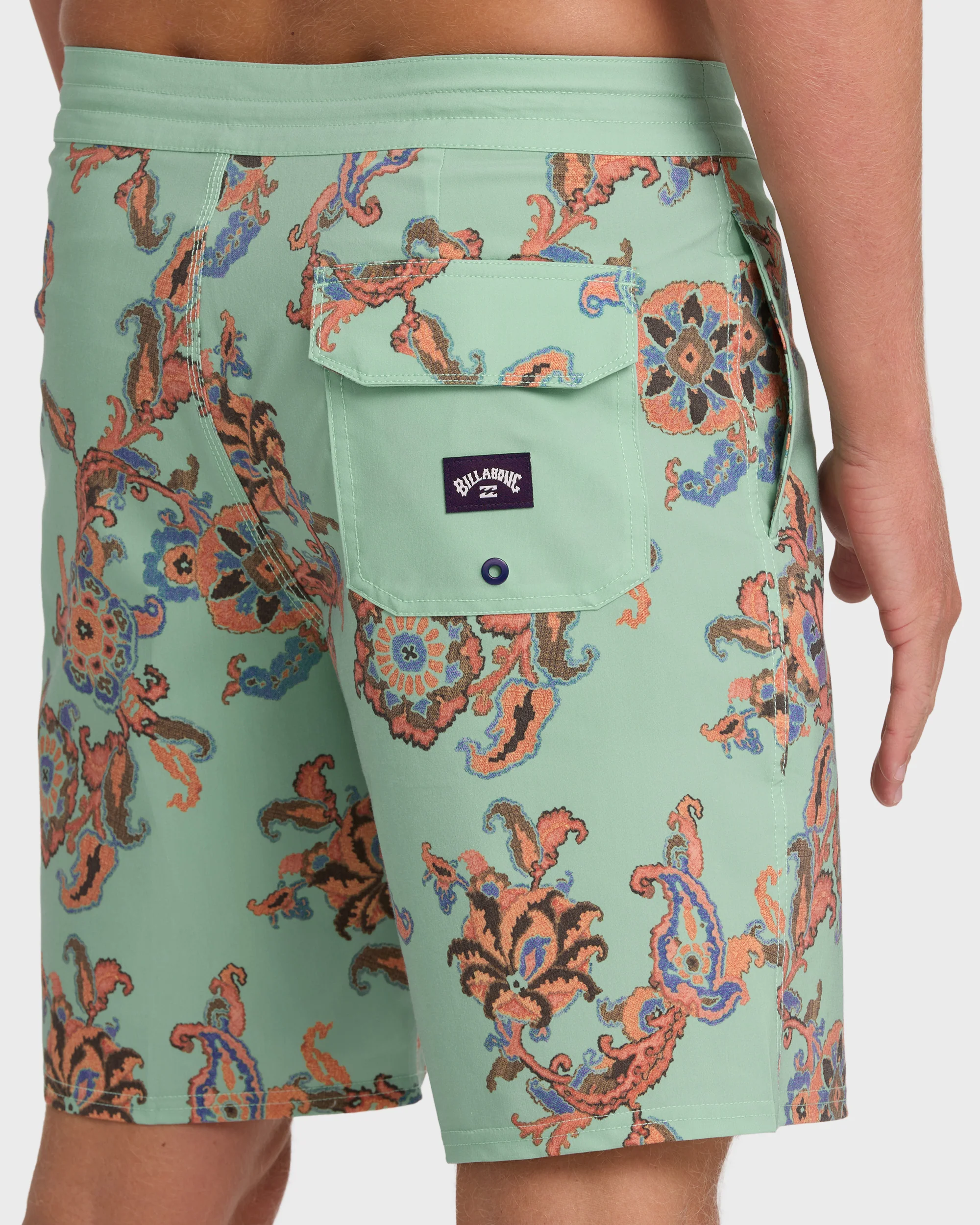 Sundays Lo Tide 18" Boardshorts - Granite Green Multi - Granite Green