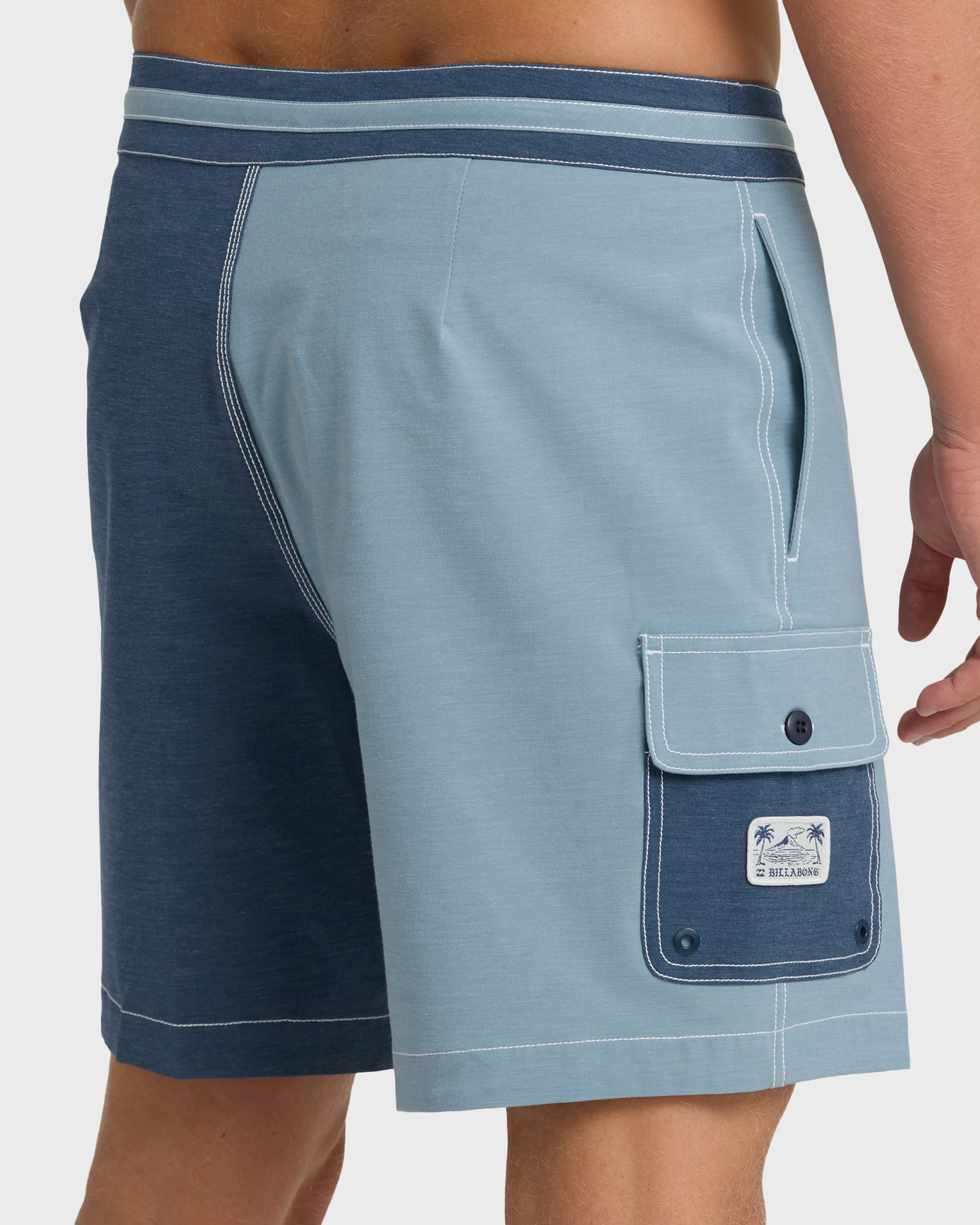 Sunset Lo Tide 19" Boardshorts - Blue Fog Multi - Blue Fog
