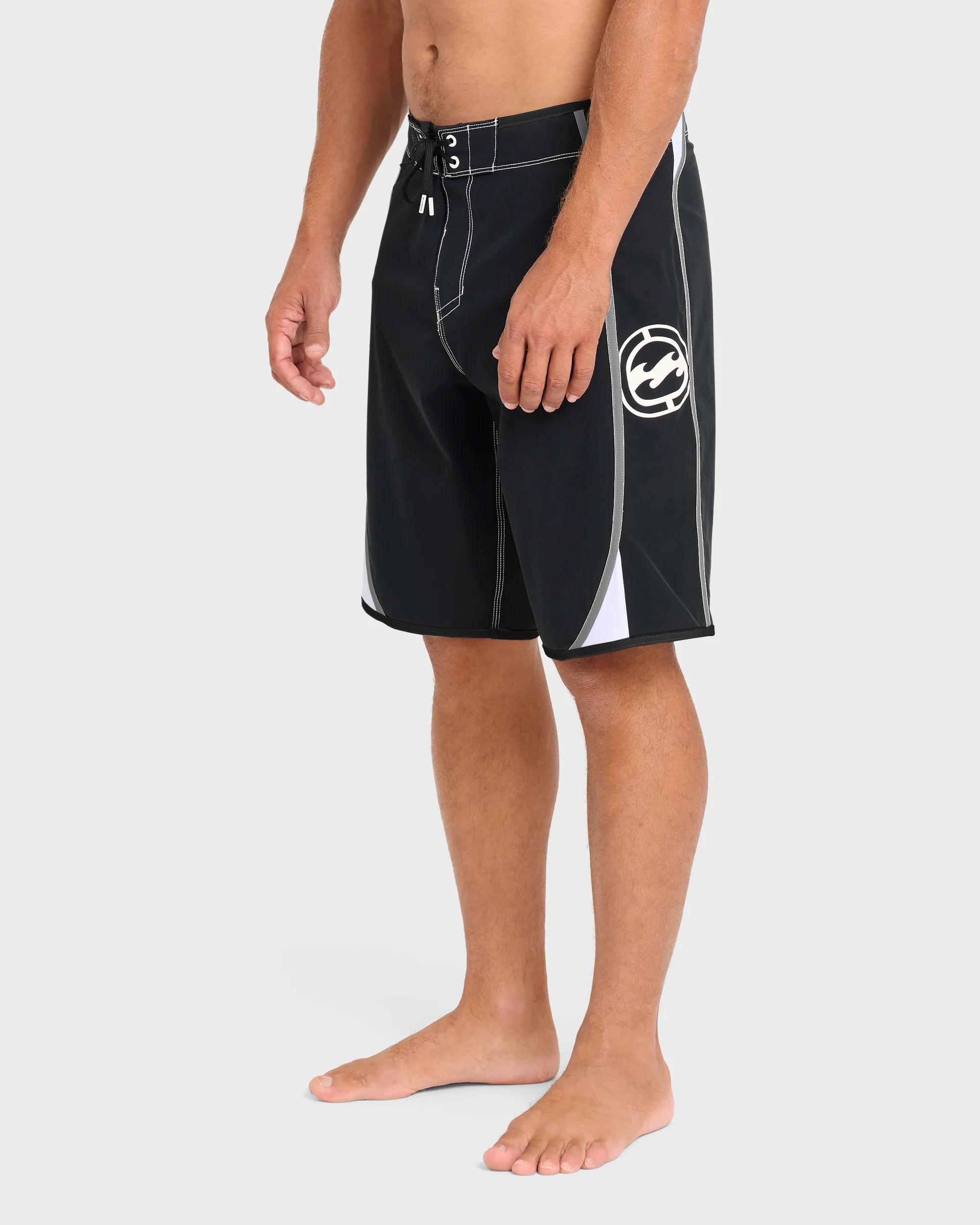 Dbah Bio Wave Pro 21" Boardshorts - Black/White - Black/White