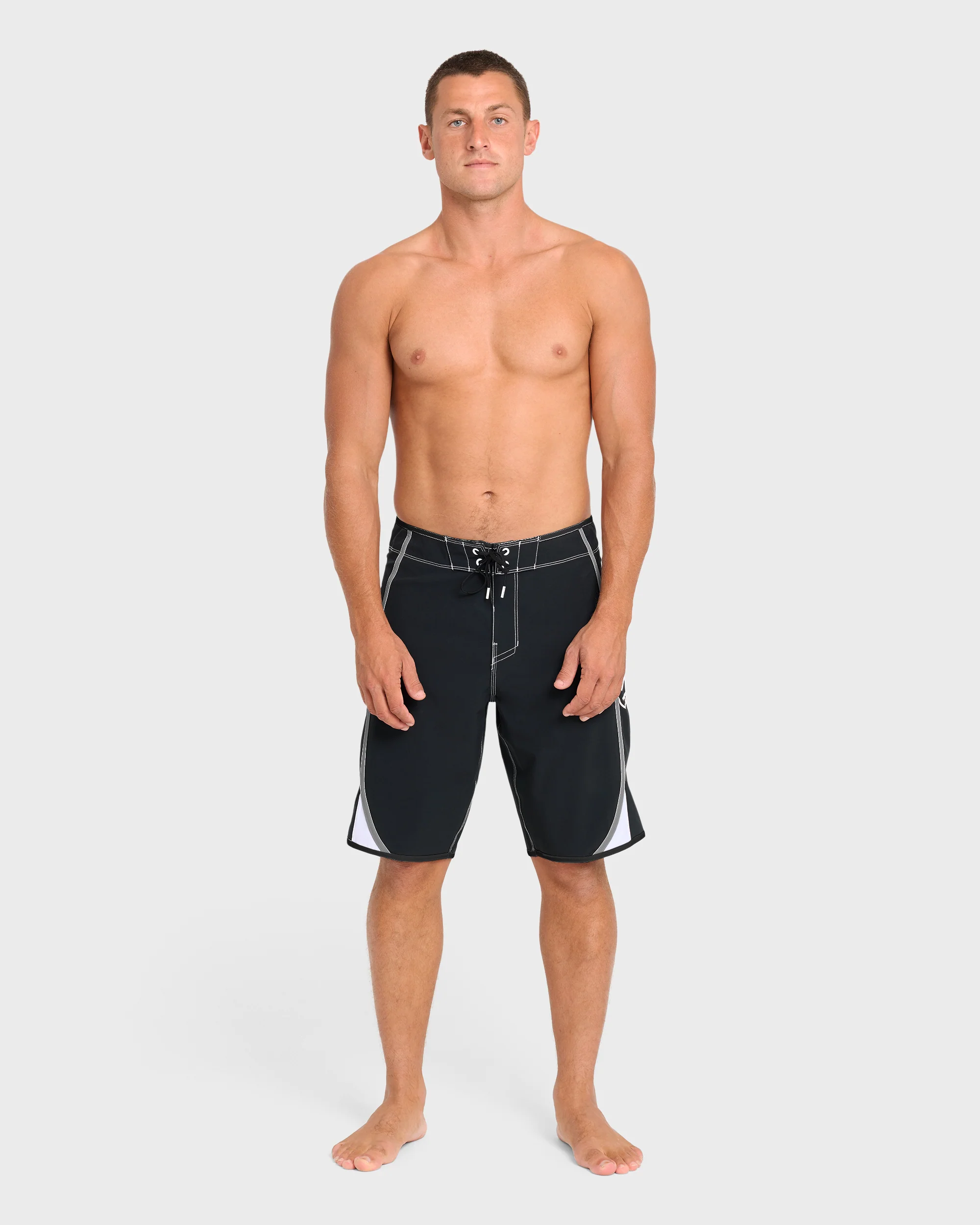 Dbah Bio Wave Pro 21" Boardshorts - Black/White - Black/White