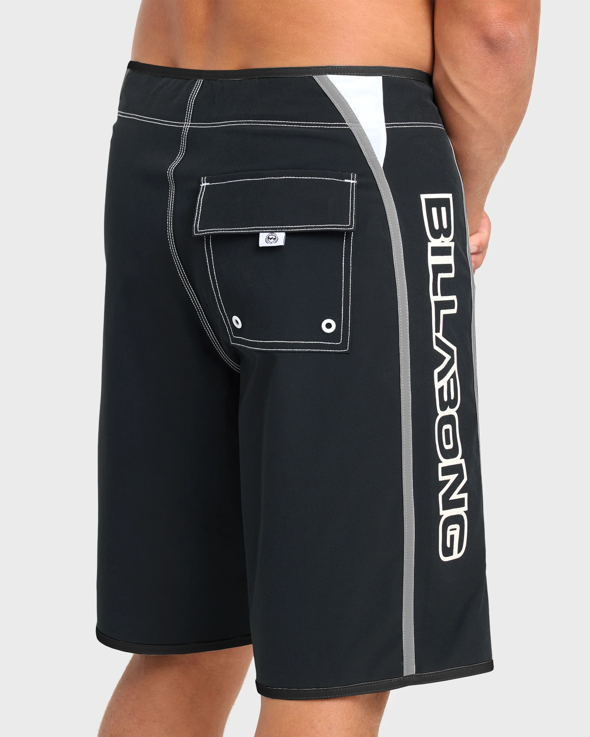 Dbah Bio Wave Pro 21" Boardshorts - Black/White - Black/White