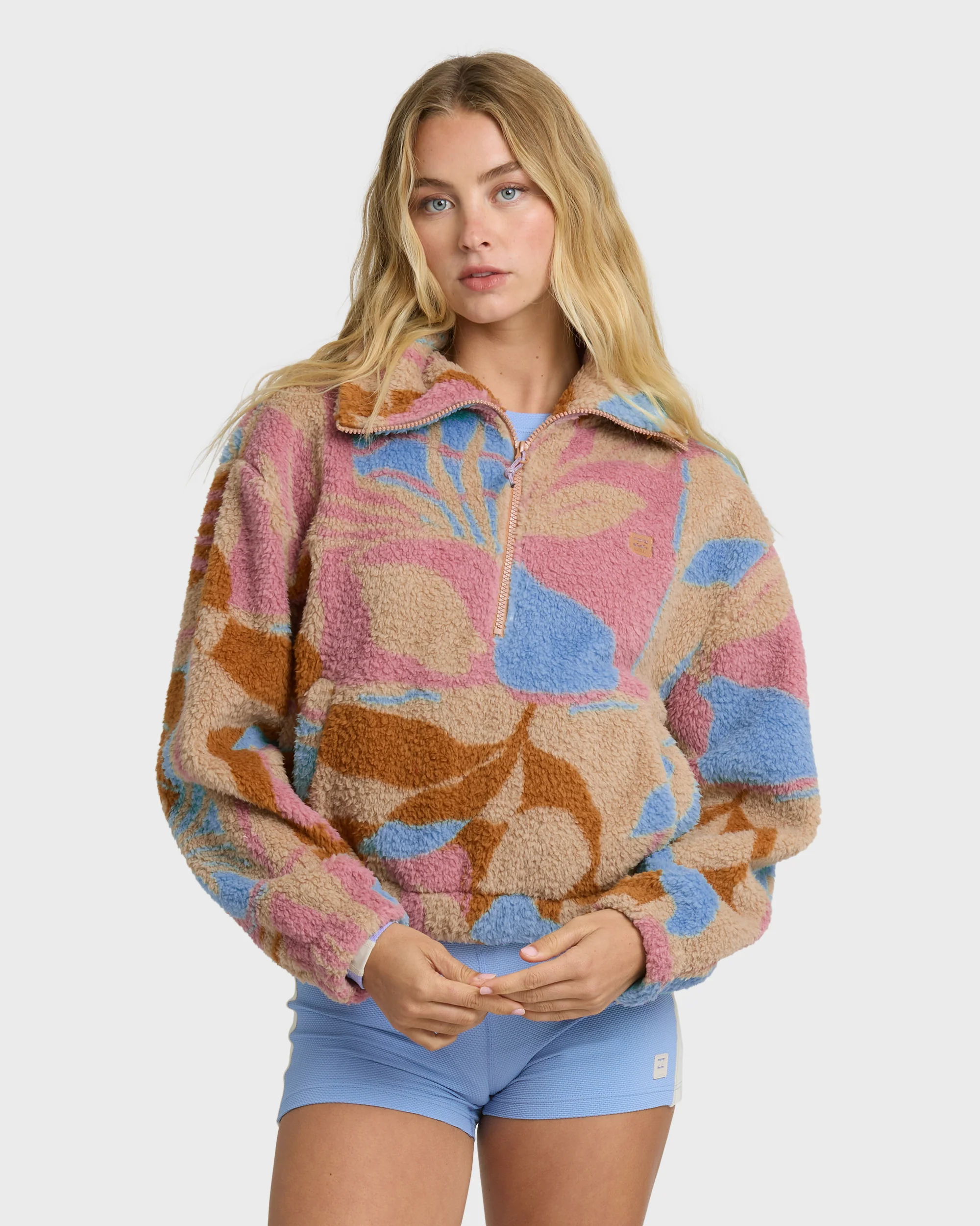 6693-a-div-barra-half-zip-sherpa-fleece-oatmeal-1.webp A/Div Barra Half Zip Sherpa Fleece - Oatmeal