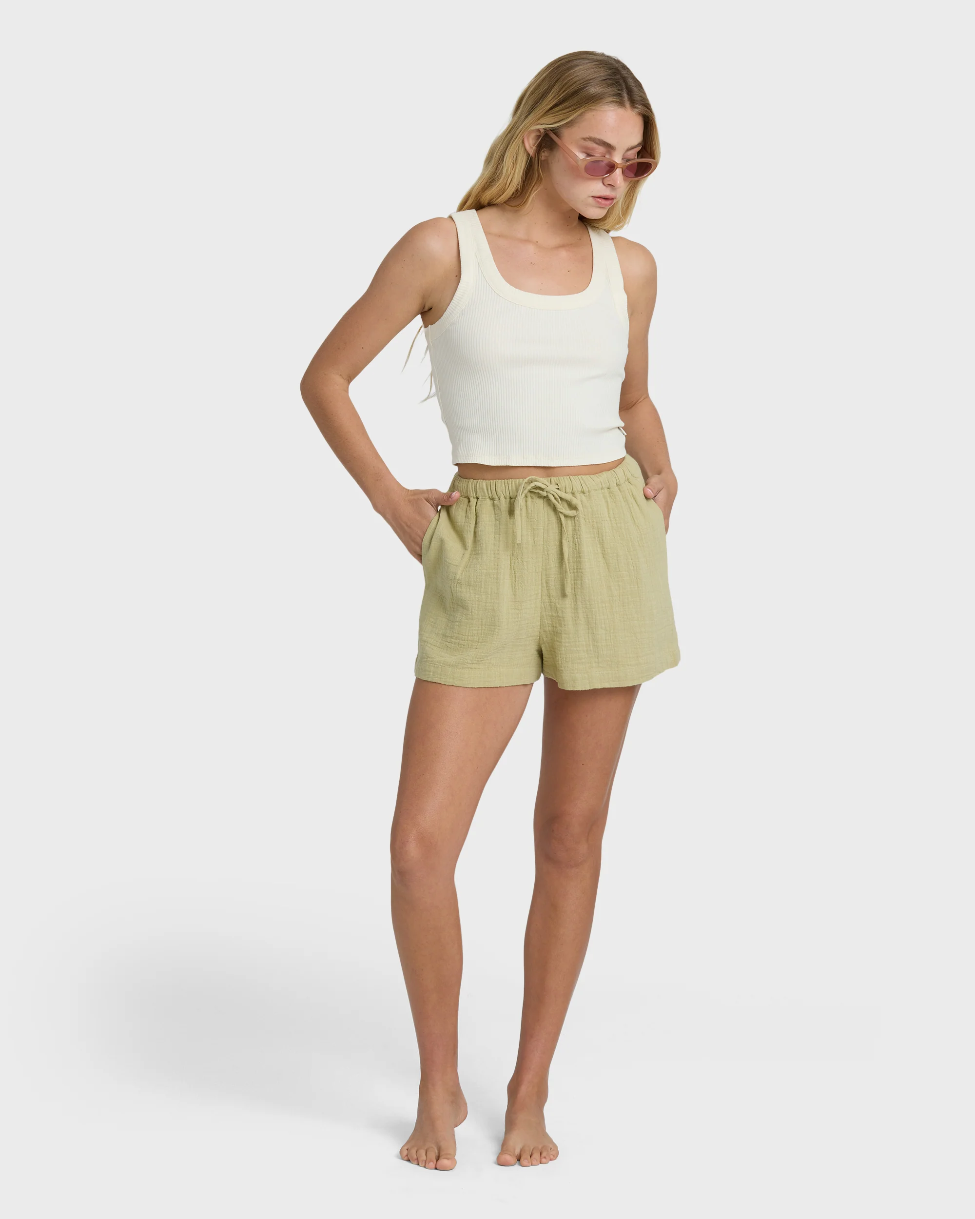 Wanderer Woven Shorts - Cactus