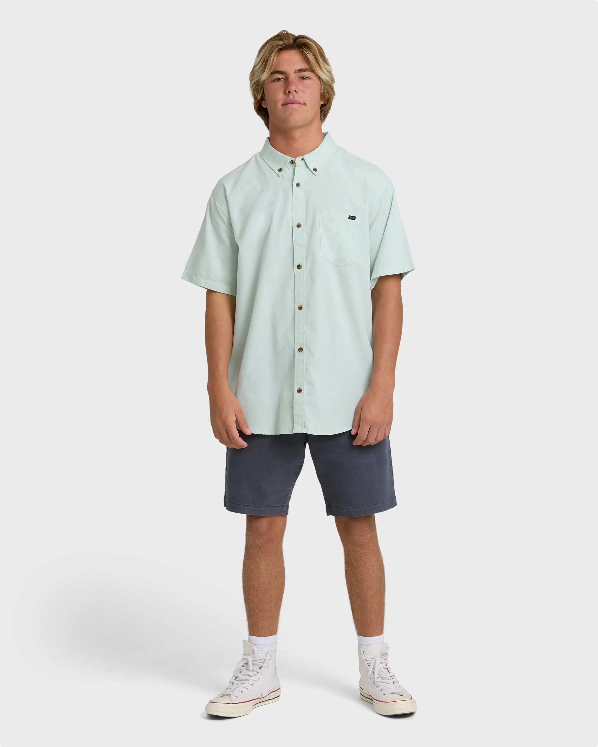 All Day Short Sleeve Shirt - Granite Green