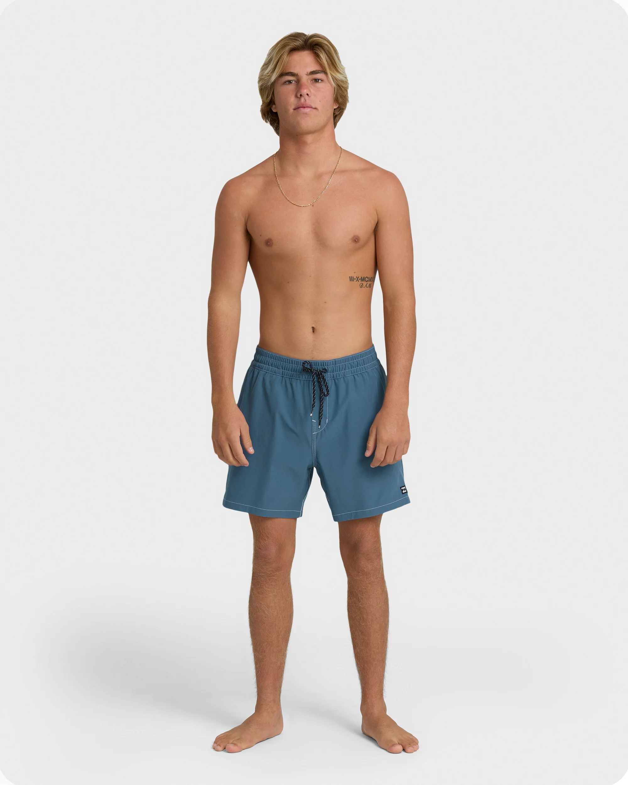 Lineup Solid Layback 16" Trunks - Real Teal