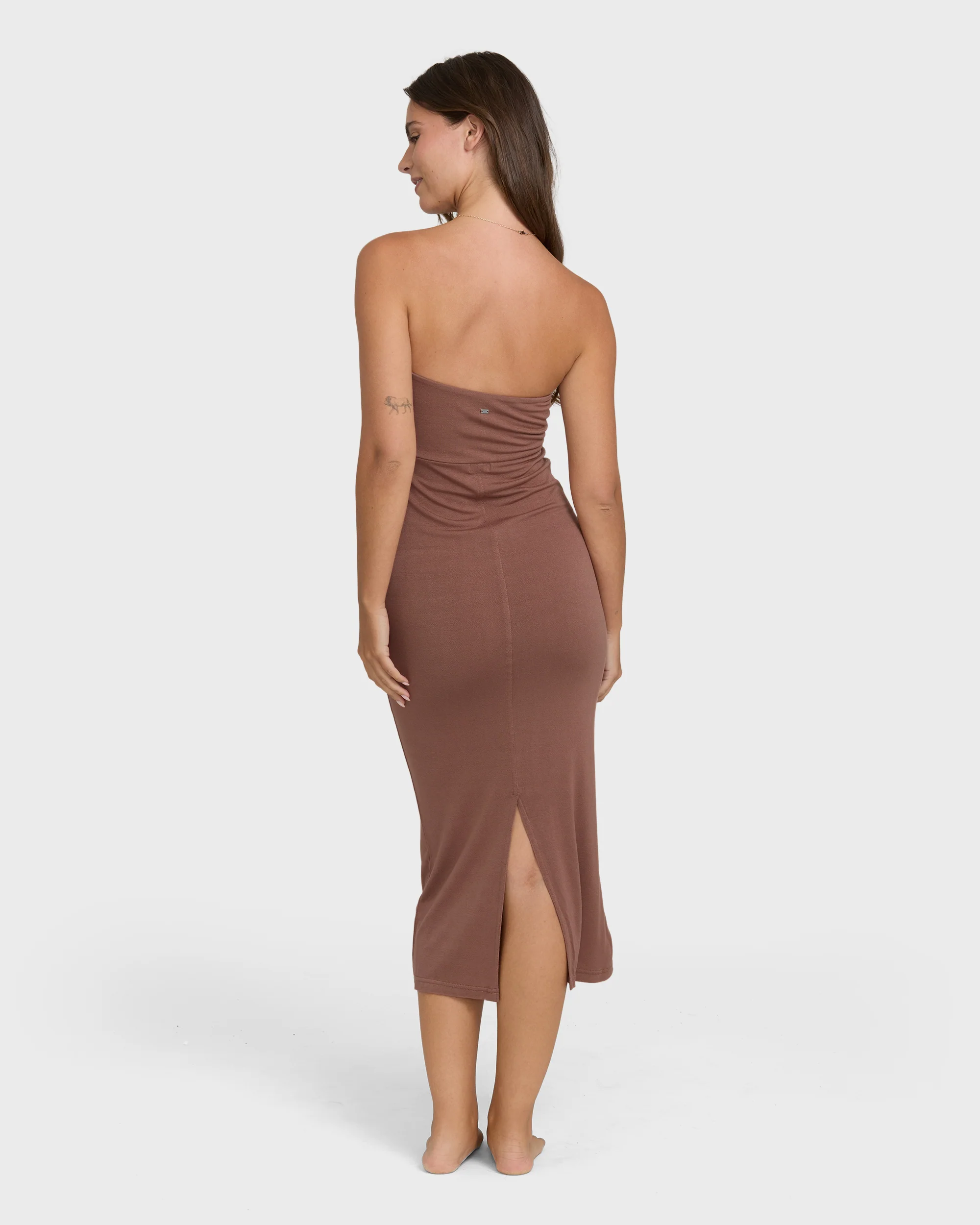713-lily-midi-knit-dress-black-stone-2.webp Lily Midi Knit Dress - Black Stone