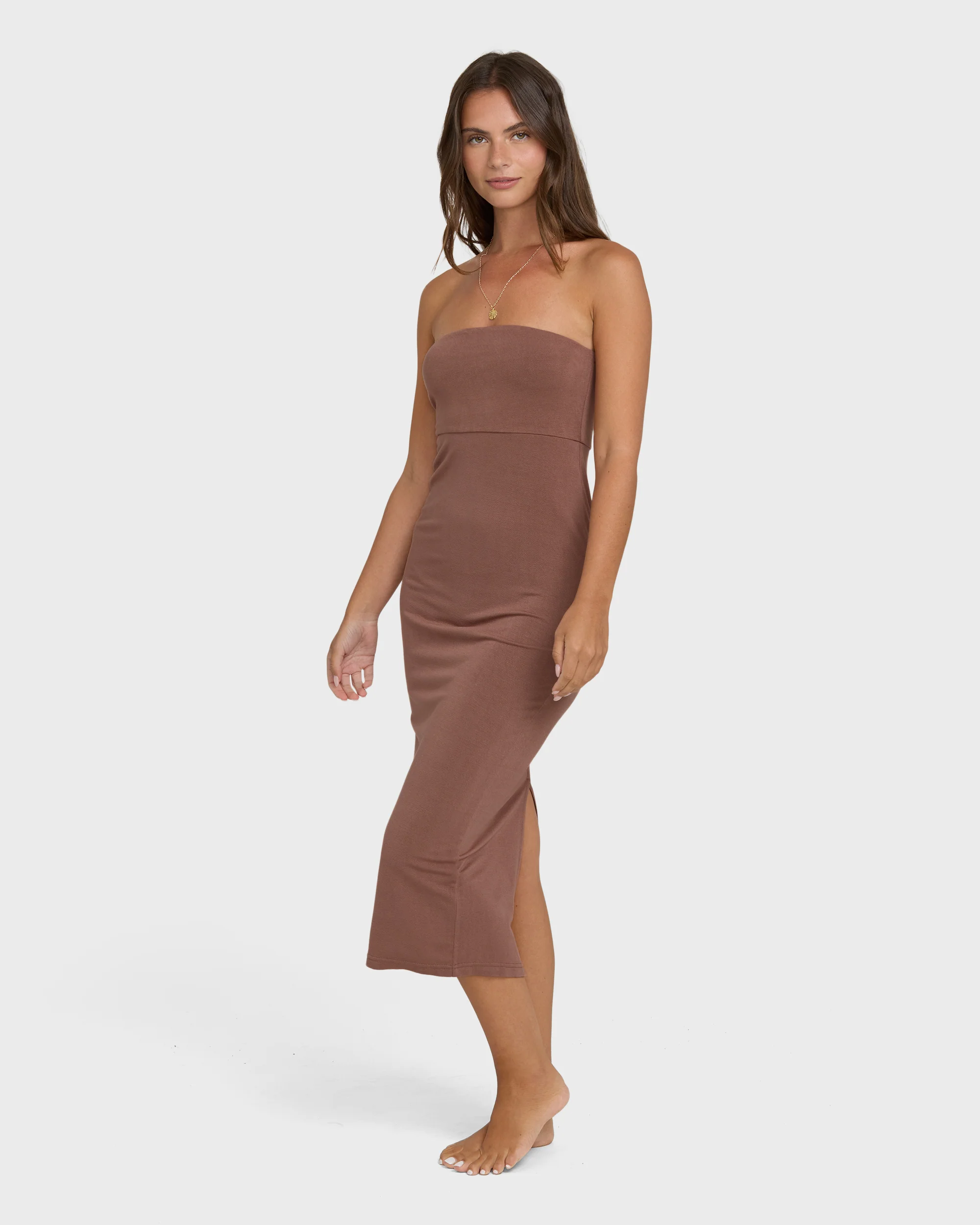 713-lily-midi-knit-dress-black-stone-3.webp Lily Midi Knit Dress - Black Stone