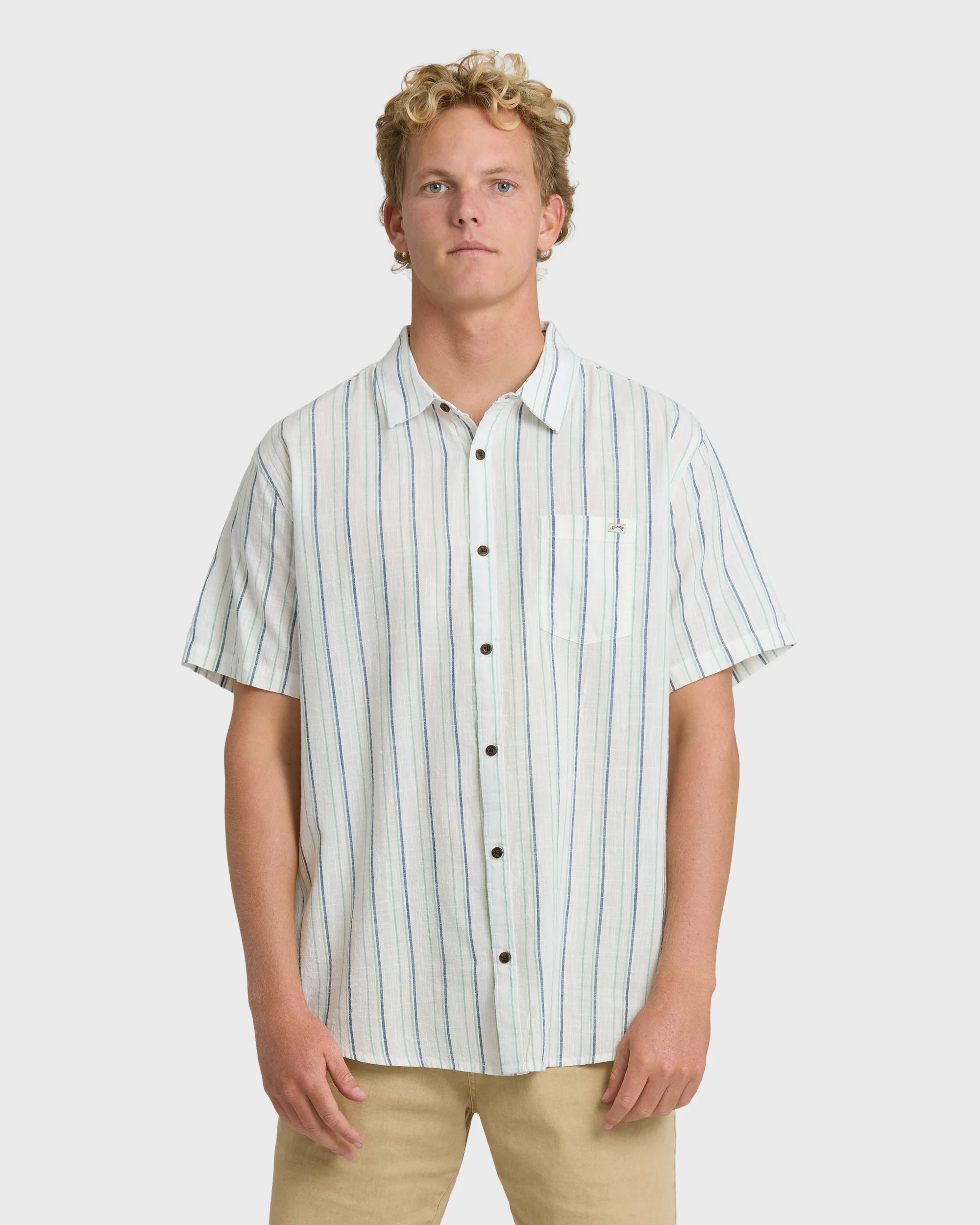 7184-all-day-stripe-short-sleeve-shirt-cream-1.webp All Day Stripe Short Sleeve Shirt - Cream