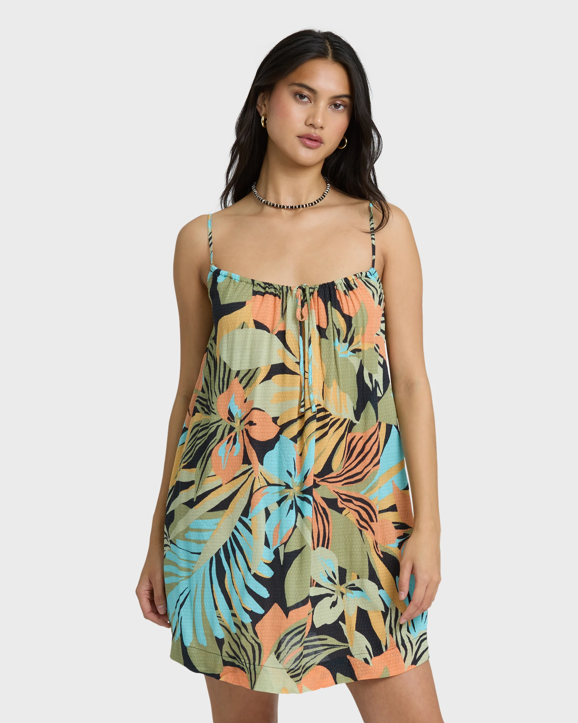 7191-beach-song-printed-mini-dress-black-multi-1.webp Beach Song Printed Mini Dress - Black Multi
