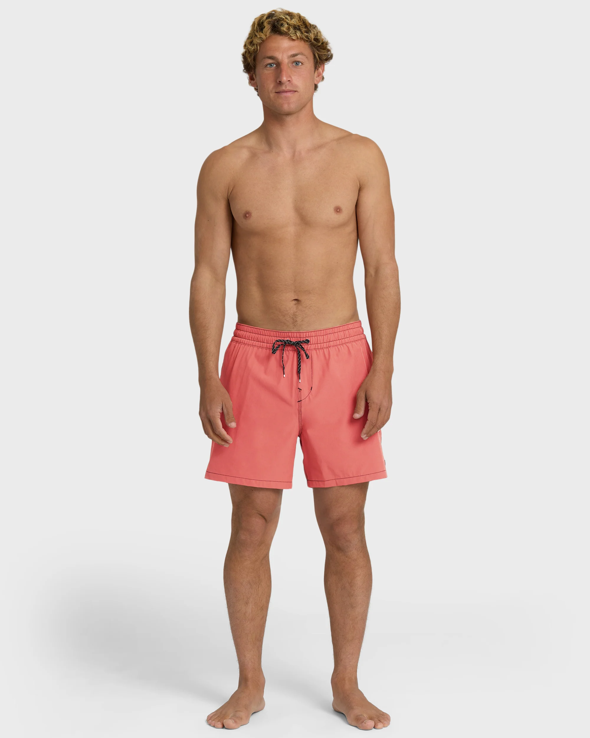 Lineup Solid Layback 16" Trunks - Bright Pink