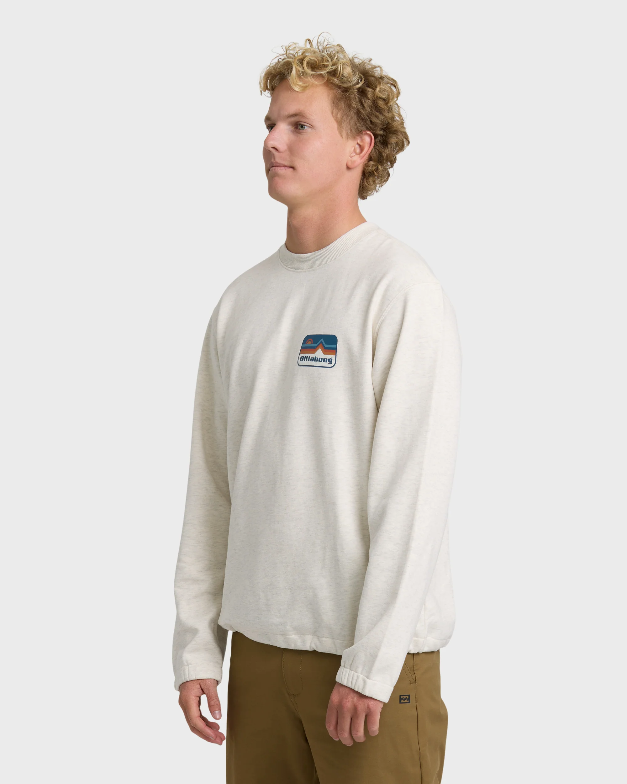 7364-compass-crewneck-sweatshirt-oatmeal-heather-3.webp Compass Crewneck Sweatshirt - Oatmeal Heather.