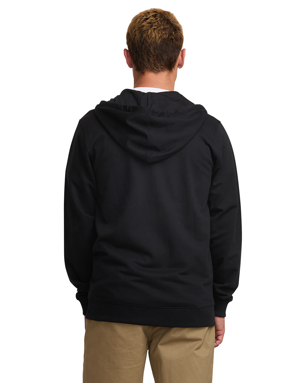 All Day Zip Front Hoodie - Black