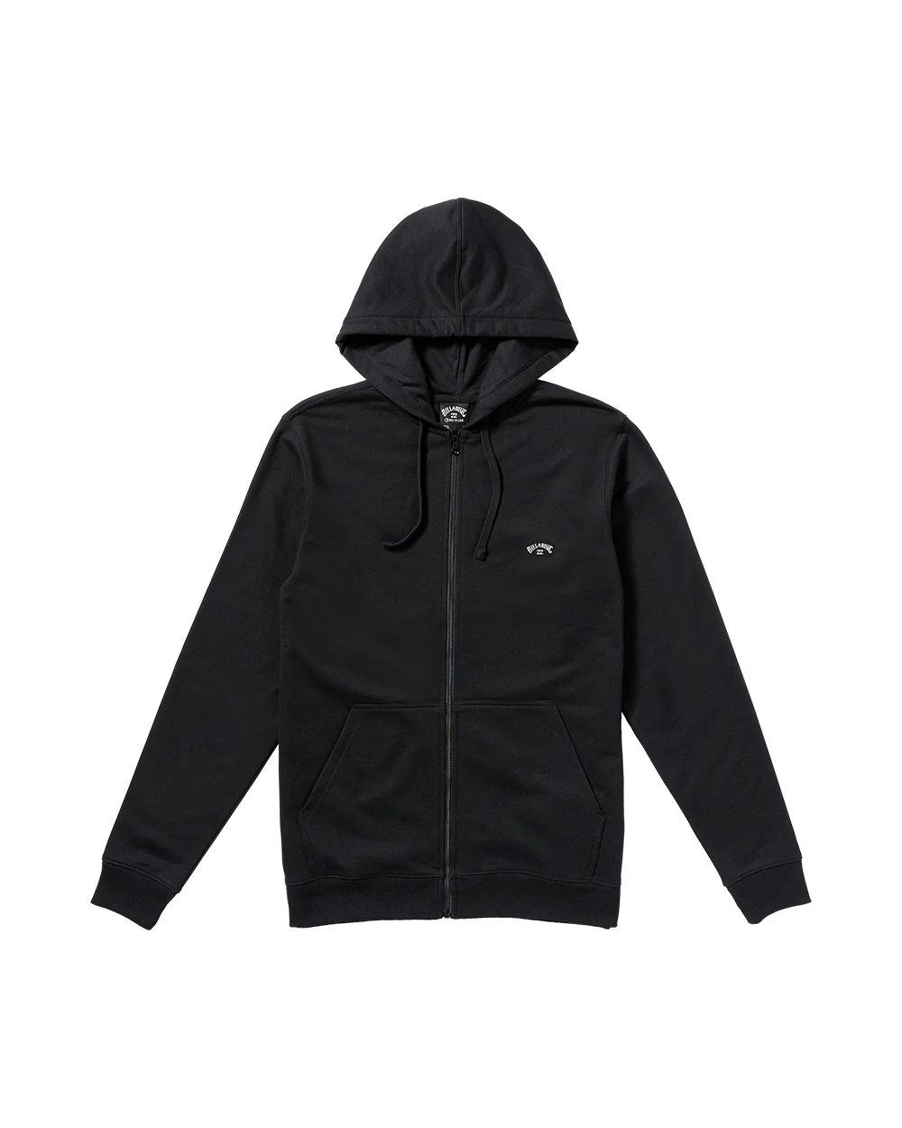 All Day Zip Front Hoodie - Black