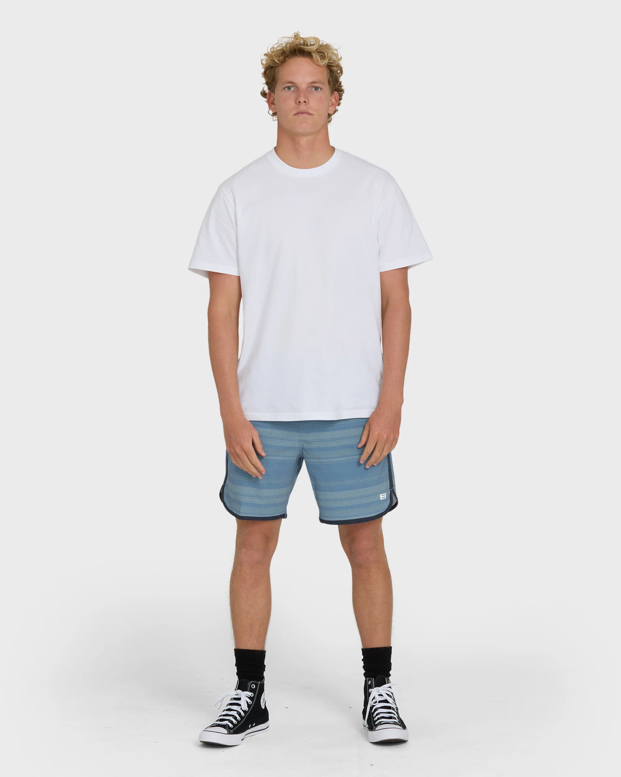 Surftrek Transit Elastic 17" Hybrid Shorts - Mid Blue