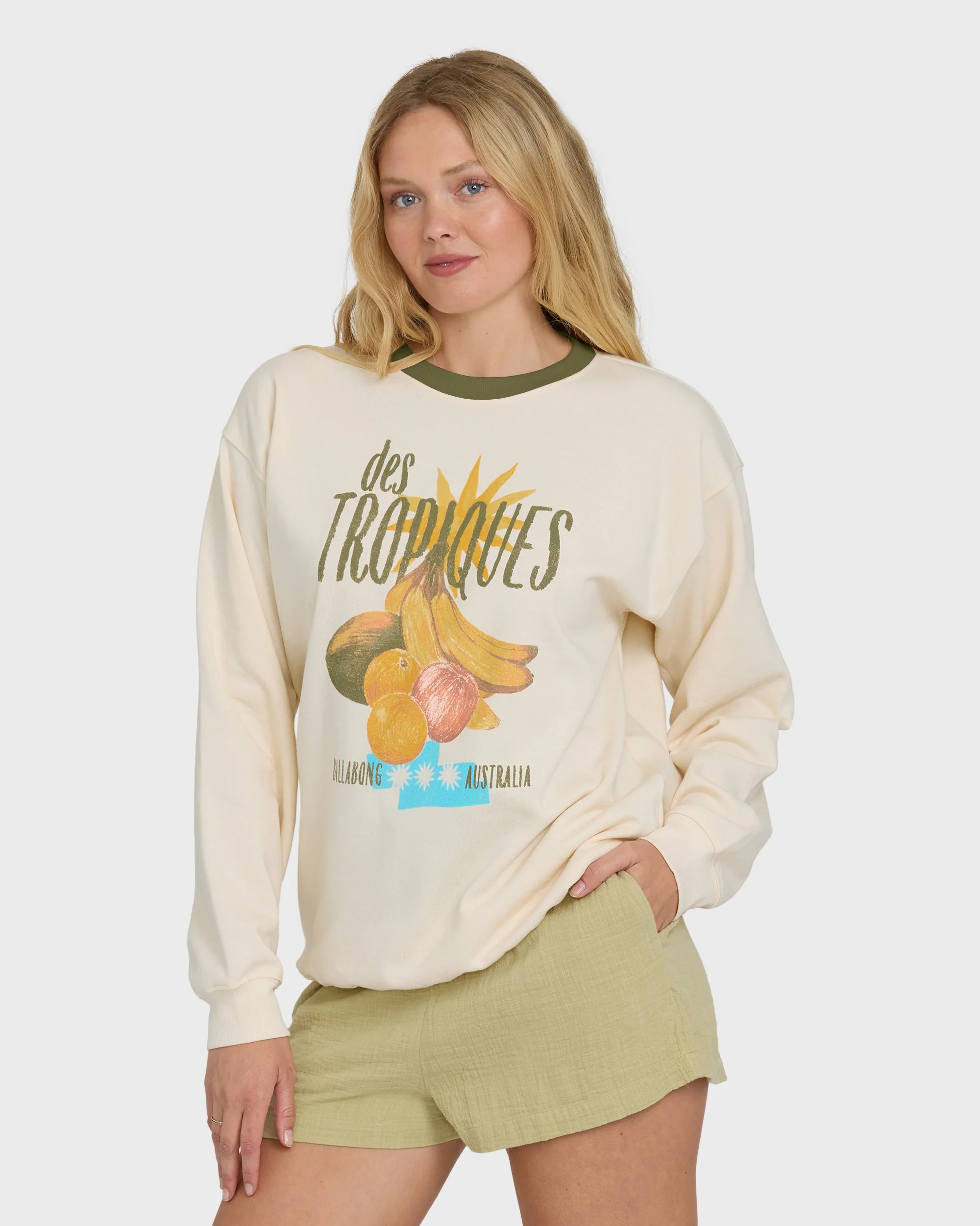 Freshest Things Crewneck Sweatshirt - White Cap
