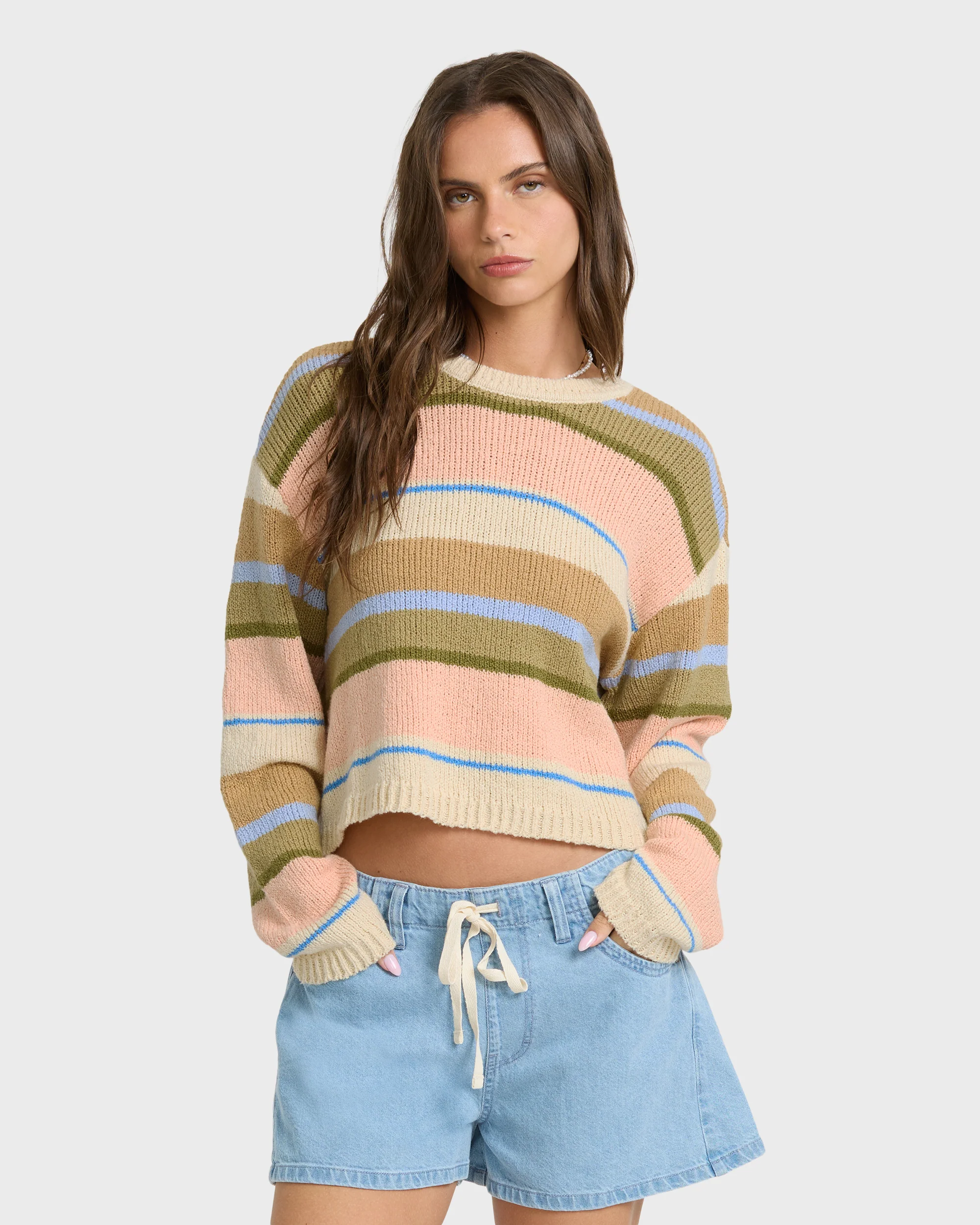 7540-bright-sol-sweater-light-peach-3.webp Bright Sol Sweater - Light Peach