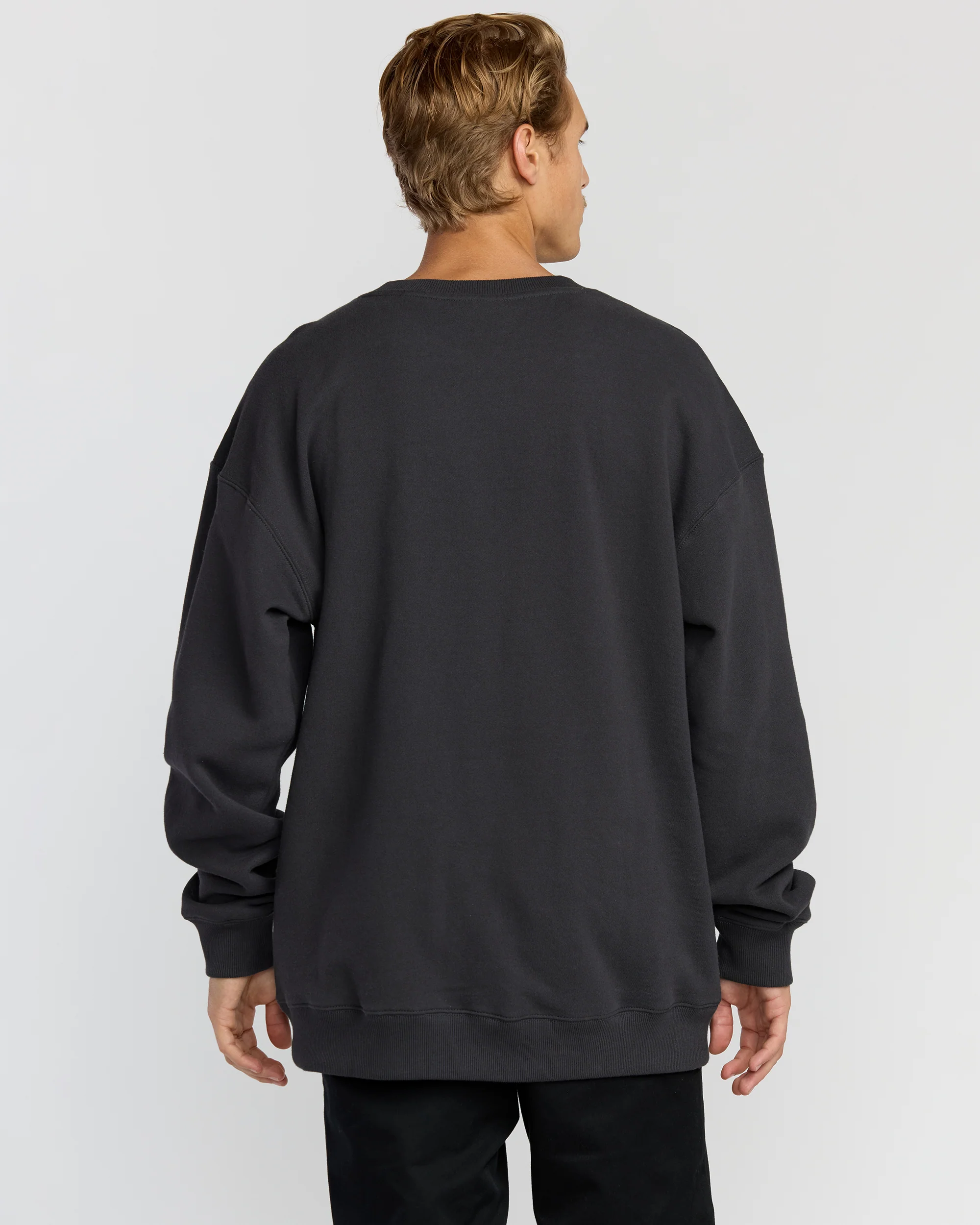 Iconic Emboss Crewneck Sweatshirt - Black