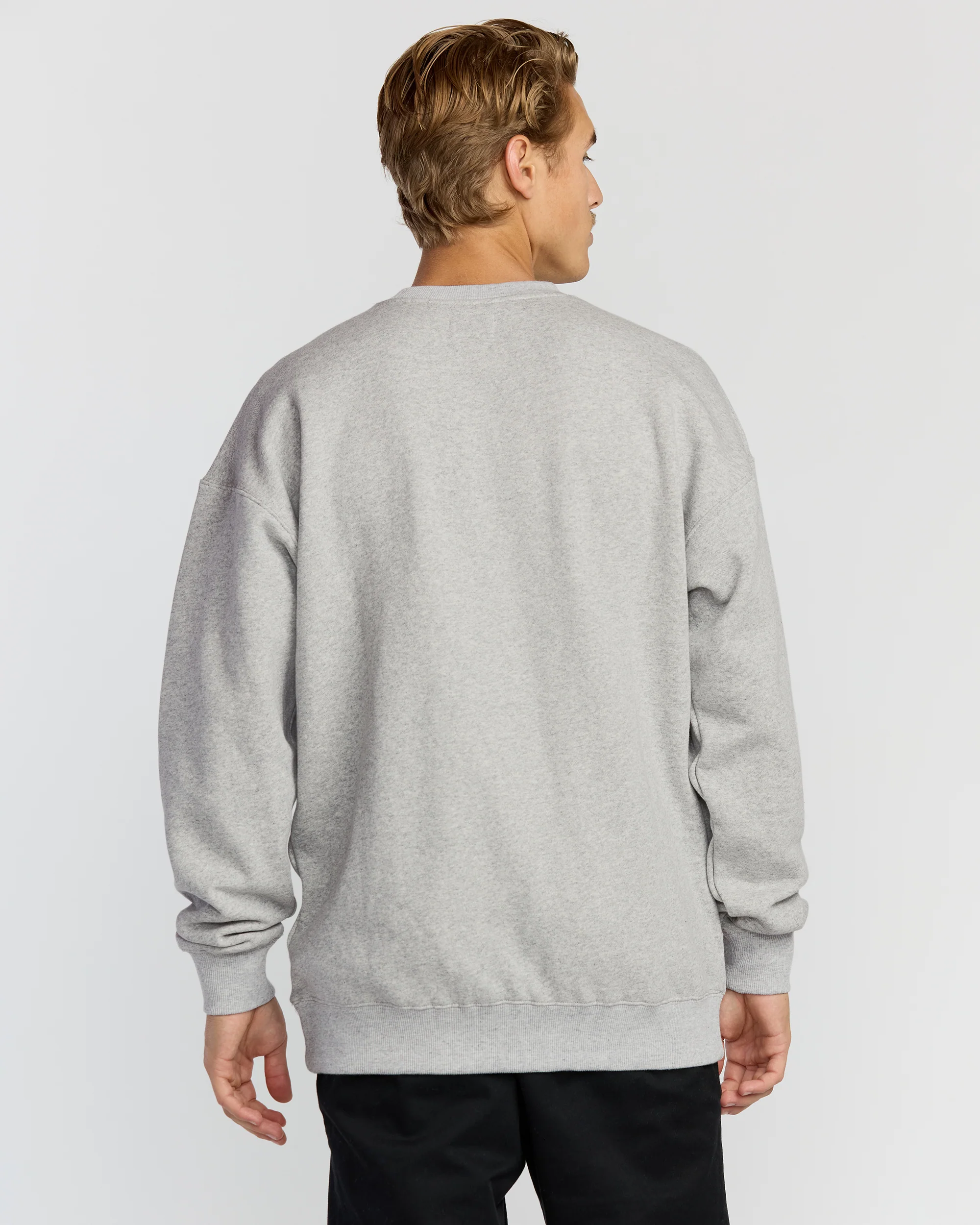 Austin Garage Crew Sweatshirt - Lt Grey Htr
