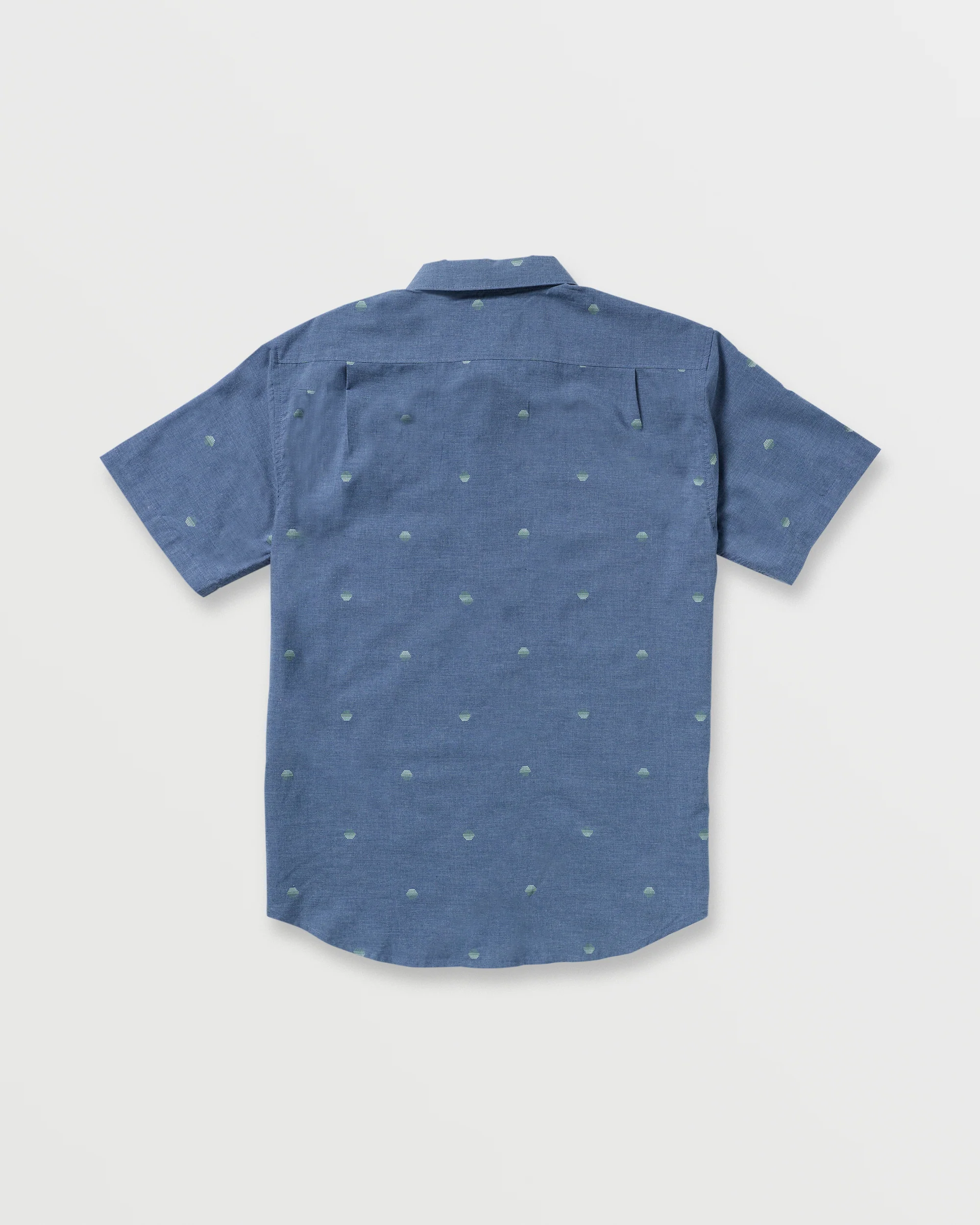 7807-all-day-jacquard-short-sleeve-shirt-deep-blue-7.webp All Day Jacquard Short Sleeve Shirt - Deep Blue