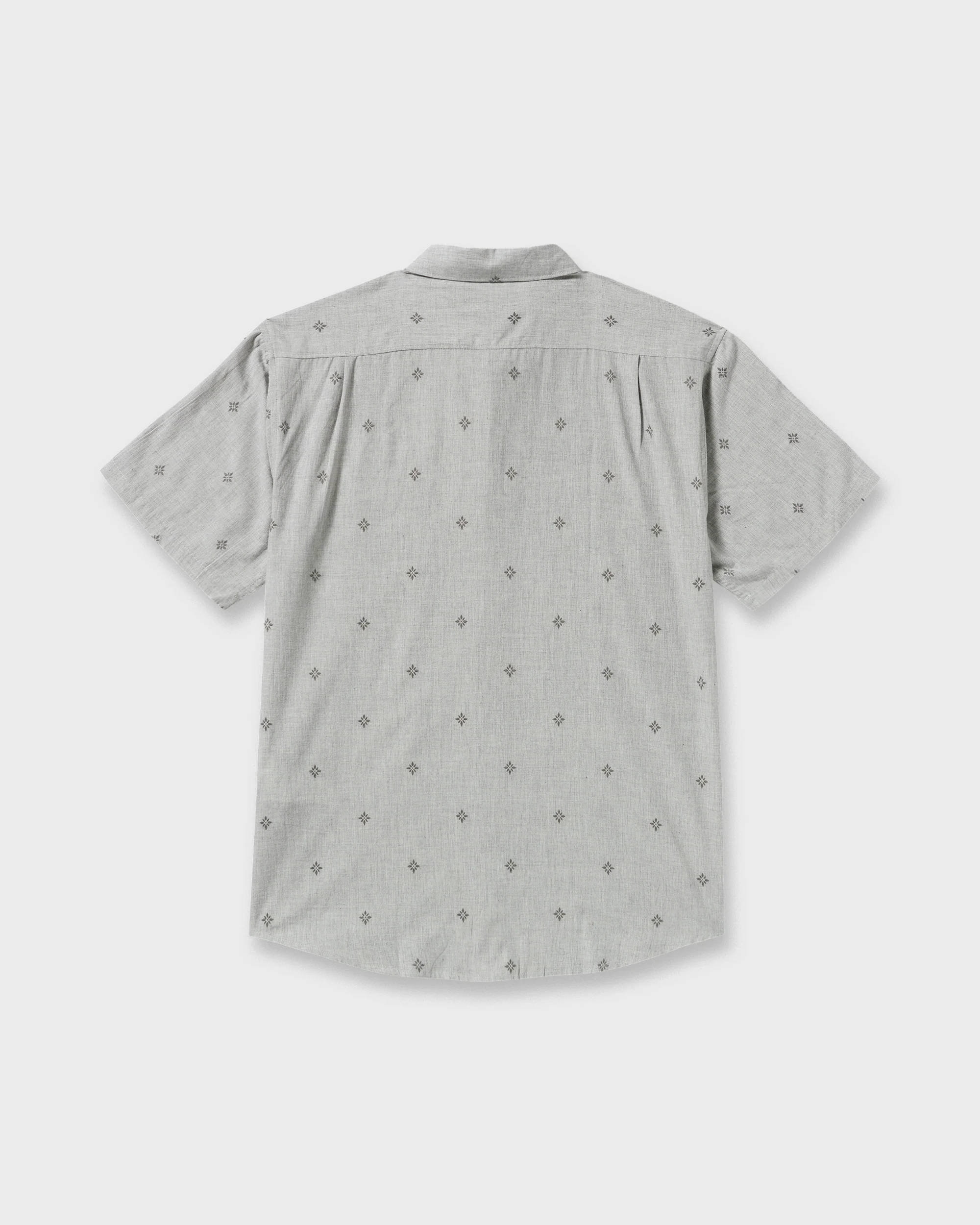 All Day Jacquard Short Sleeve Shirt - Silver