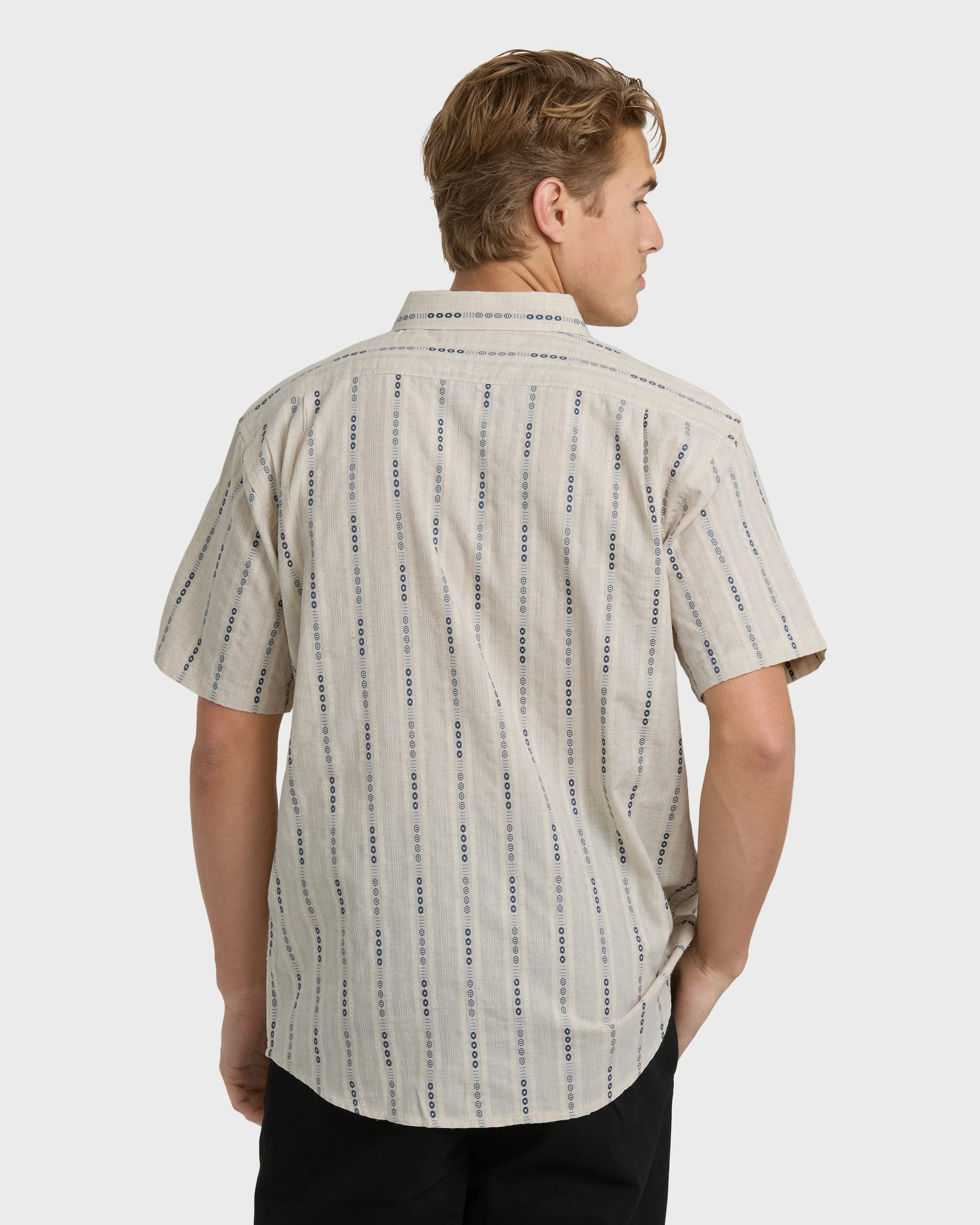 7819-all-day-jacquard-short-sleeve-shirt-stone-5.webp All Day Jacquard Short Sleeve Shirt - Stone