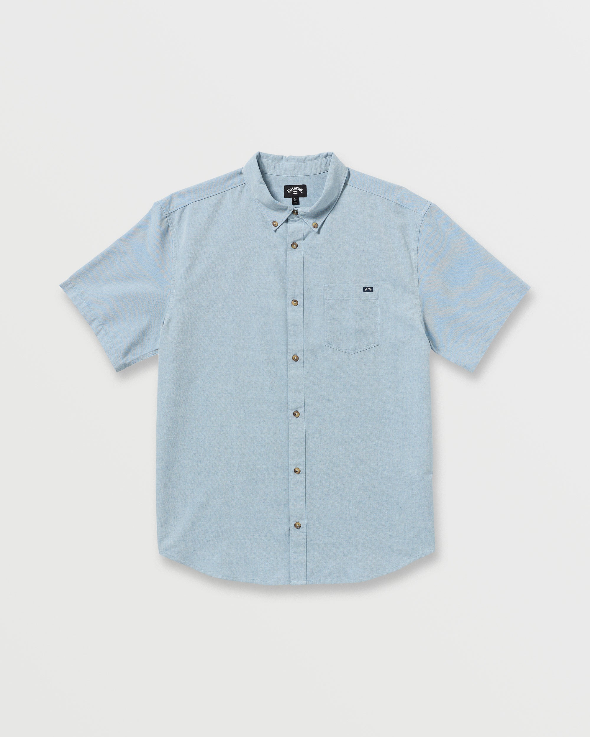 7894-all-day-short-sleeve-shirt-powder-blue-1.jpg All Day Short Sleeve Shirt - Powder Blue
