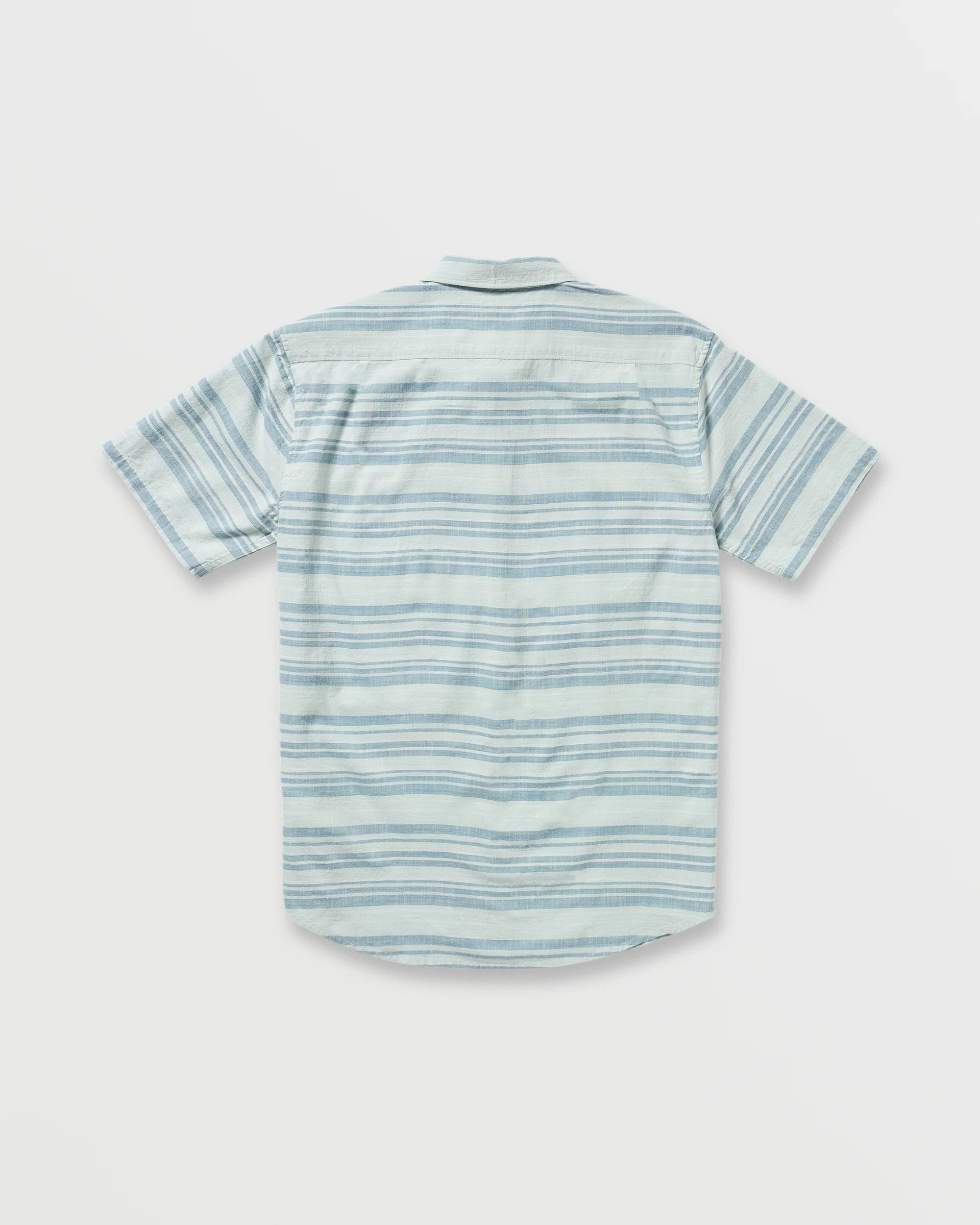 All Day Stripe Short Sleeve Shirt - Ash Blue