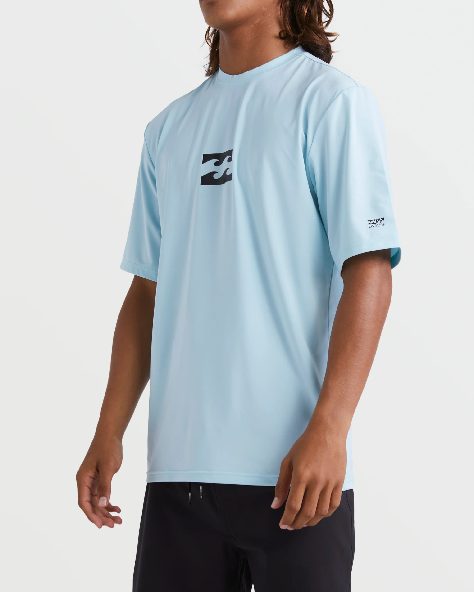 All Day Wave Short Sleeve Rashguard - Coastal Blue