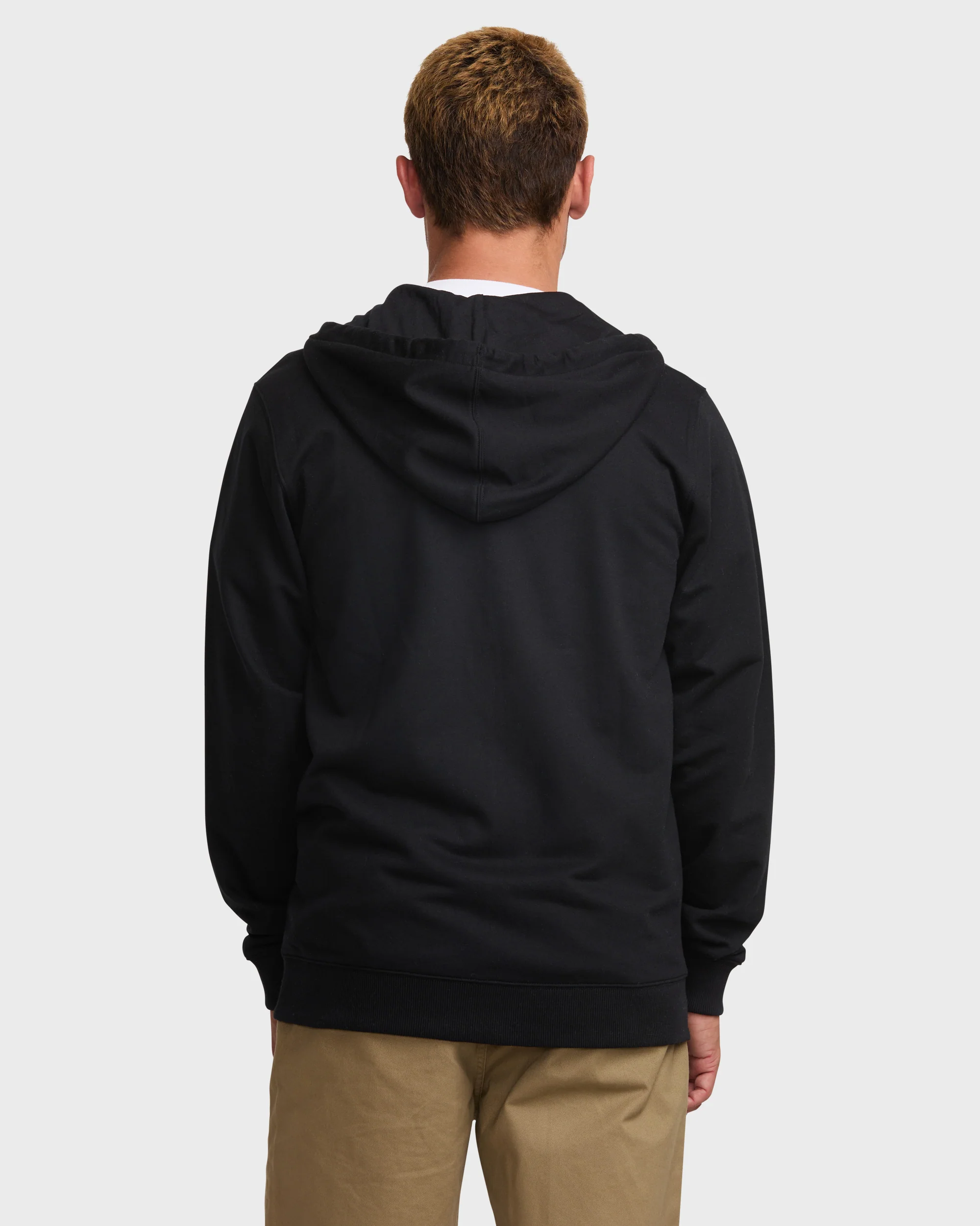 All Day Zip Front Hoodie - Black